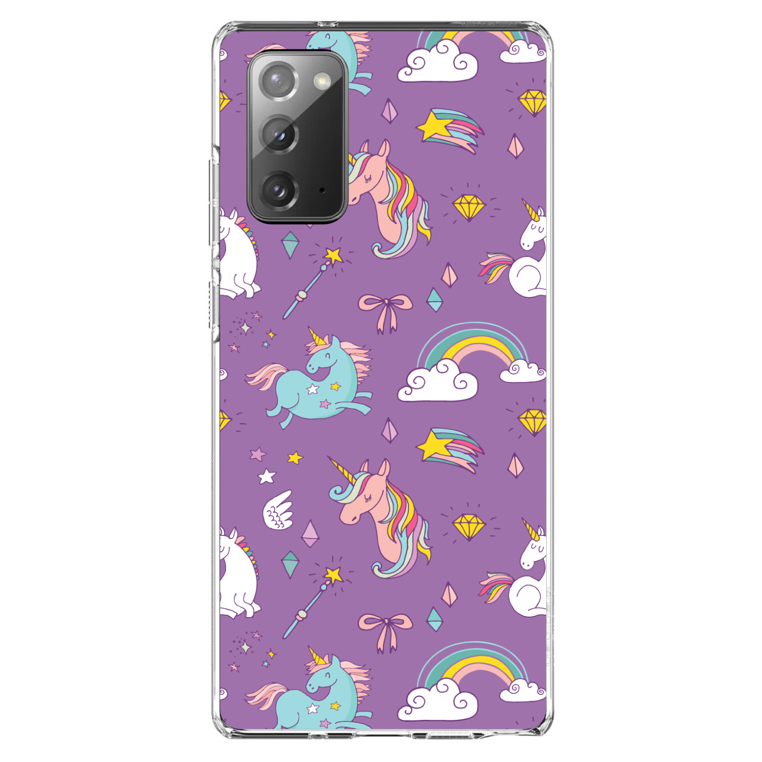 Clear Case for Galaxy Note Unicorn Rainbow Wand Purple - Bild 2 von 7