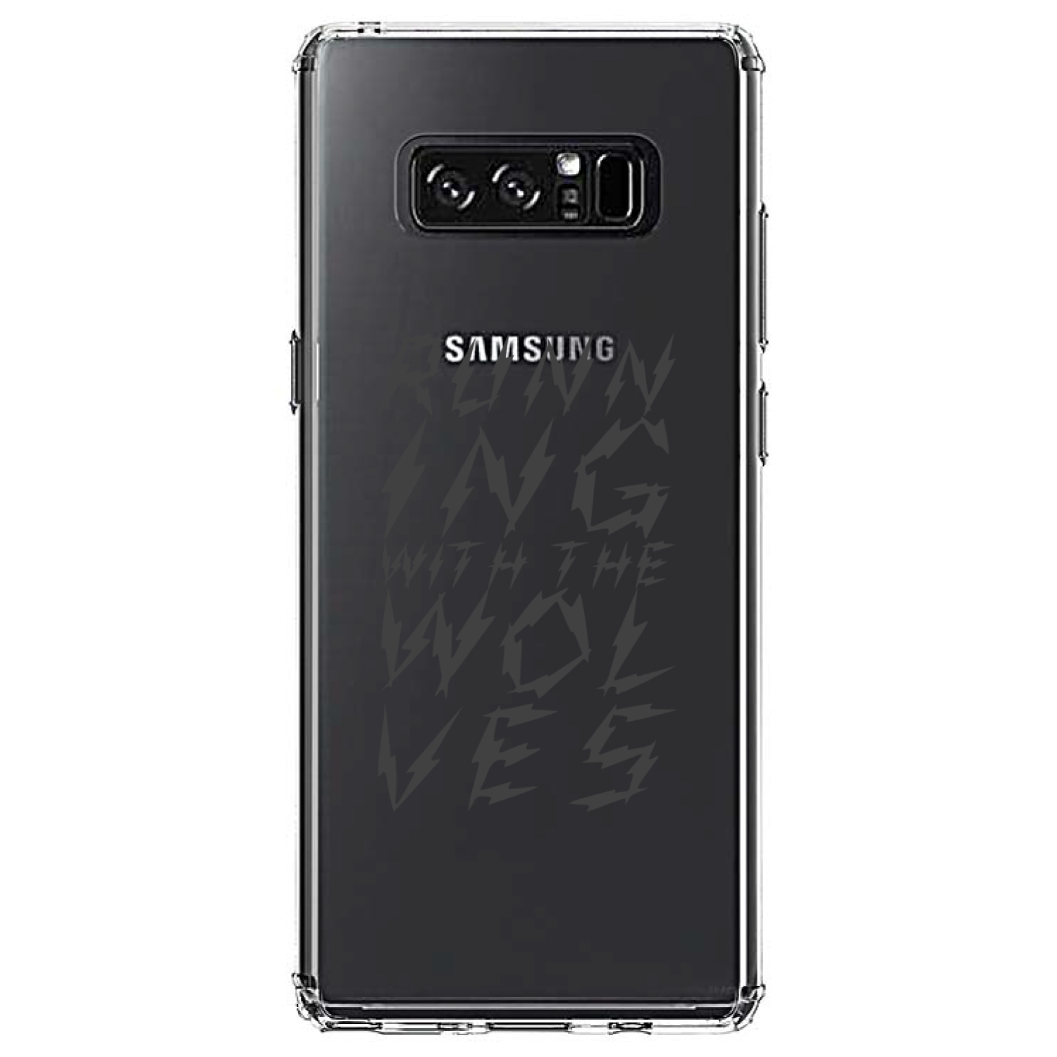 Clear Case for Galaxy Note Running With the Wolves - Picture 7 of 7