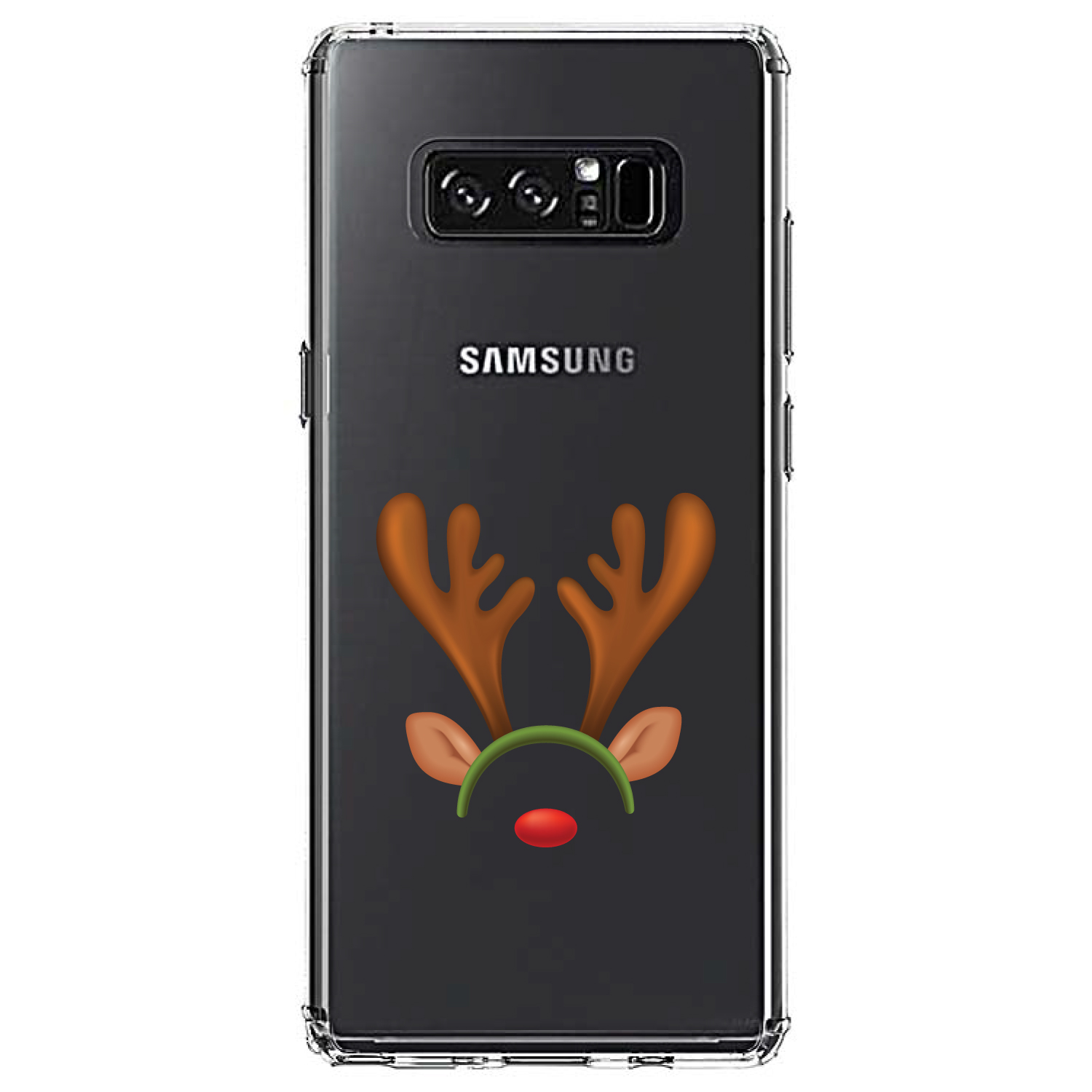 Funda transparente para Galaxy Note cara de reno Navidad - Imagen 7 de 7