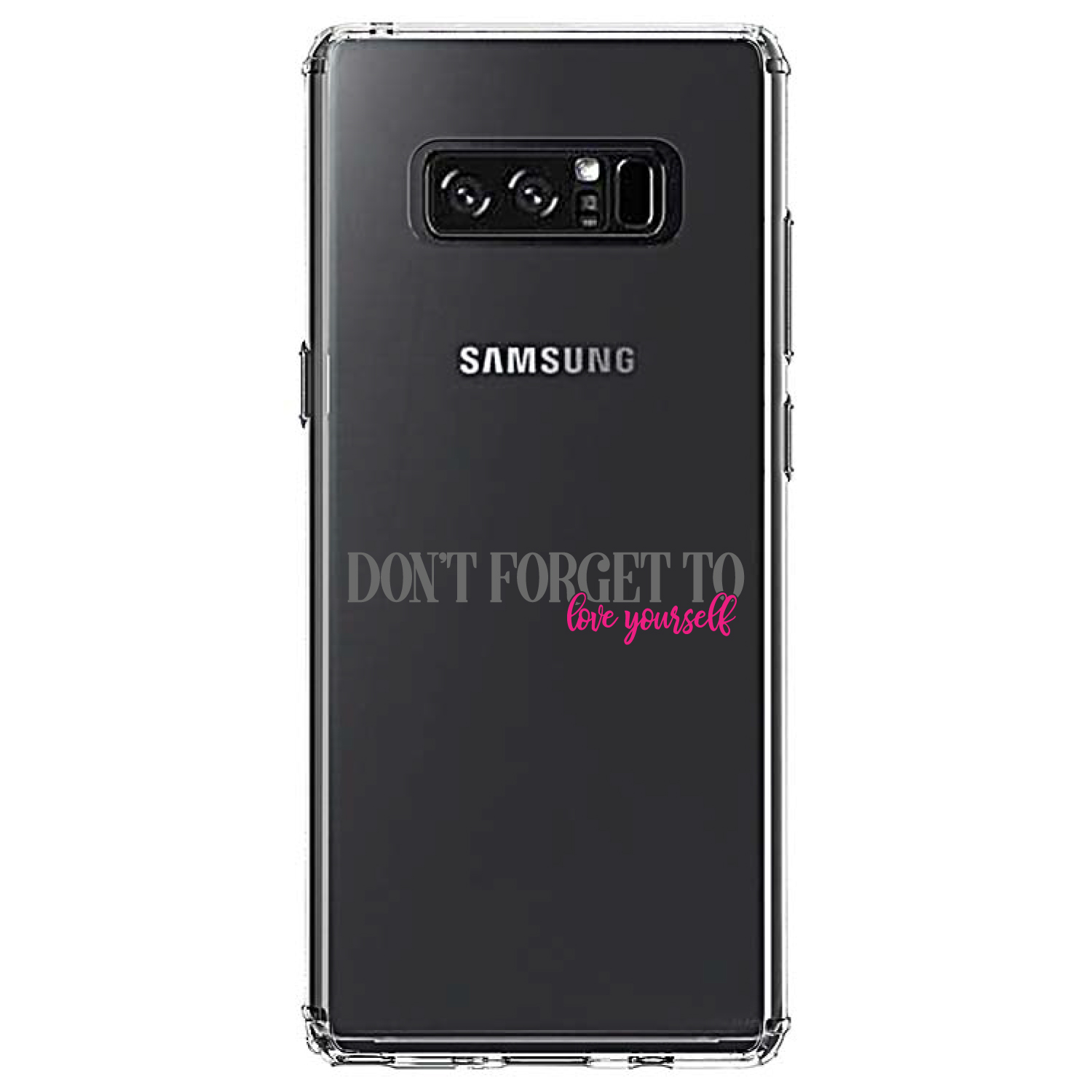 Clear Case for Galaxy Note Don't Forget to Love Yourself - Picture 7 of 7