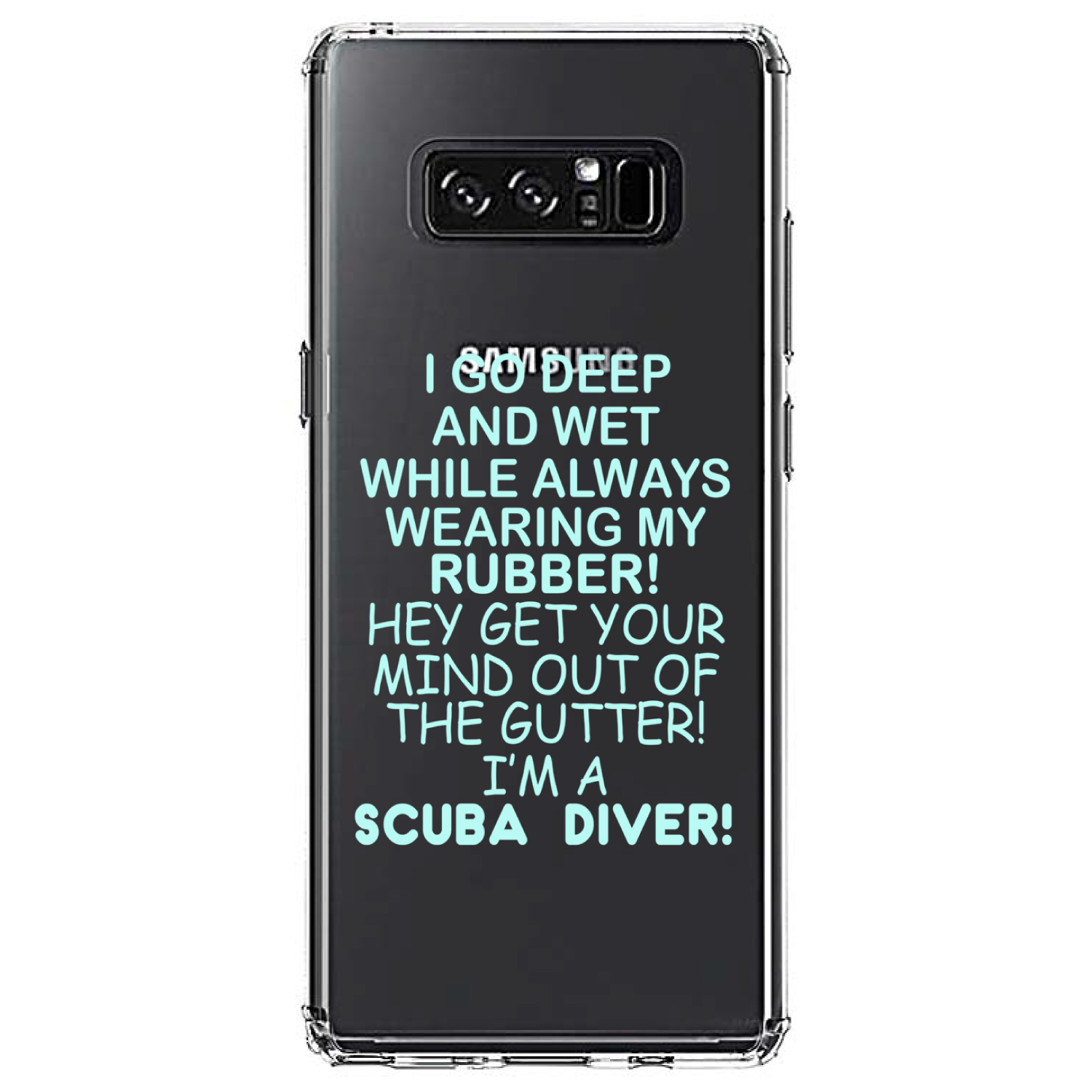 Funda Transparente para Galaxy Note I Go Deep & Wet Usando Goma Buceo - Imagen 7 de 7
