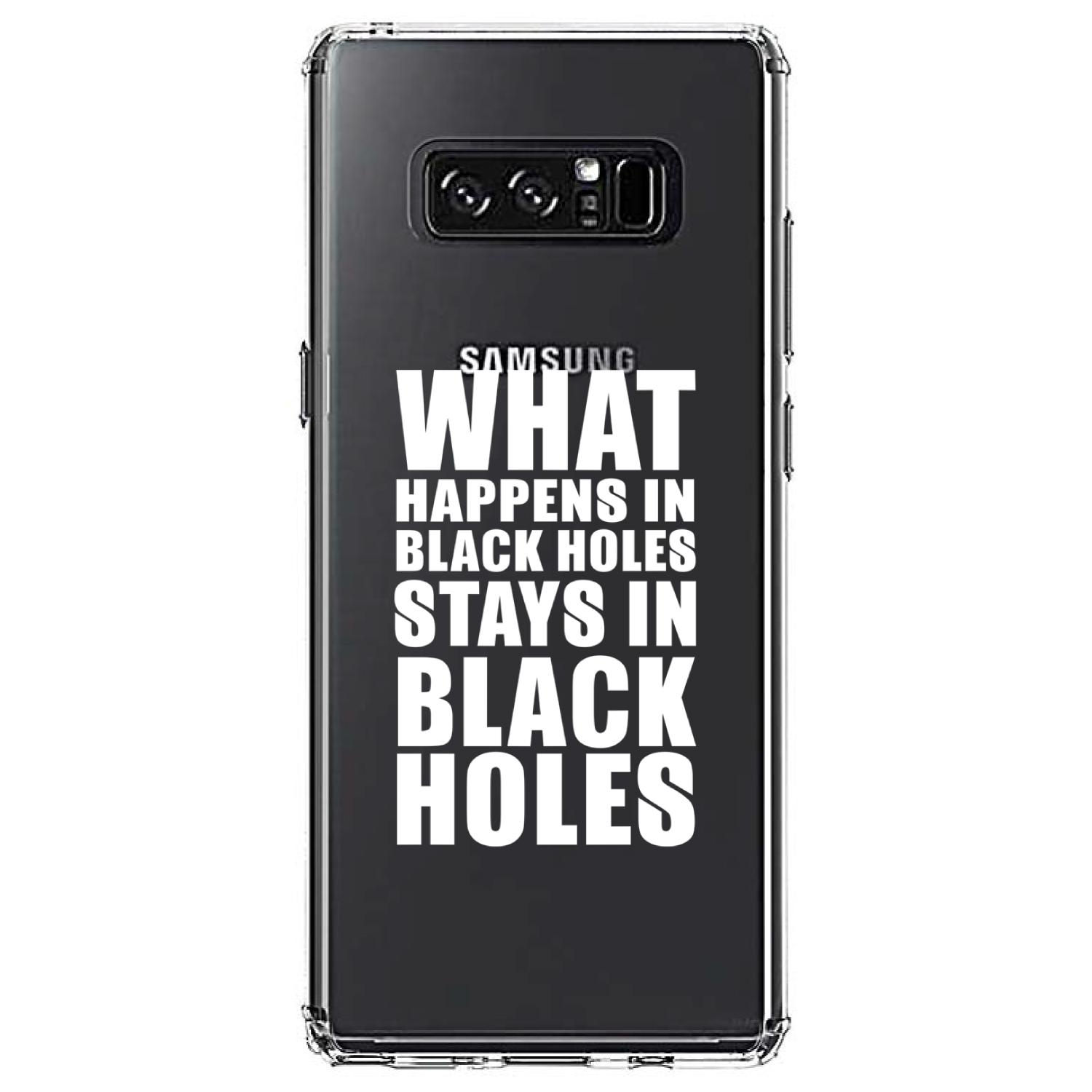 Clear Case für Galaxy Note What Happens Schwarze Löcher Bleibt Schwarze Löcher - Bild 7 von 7