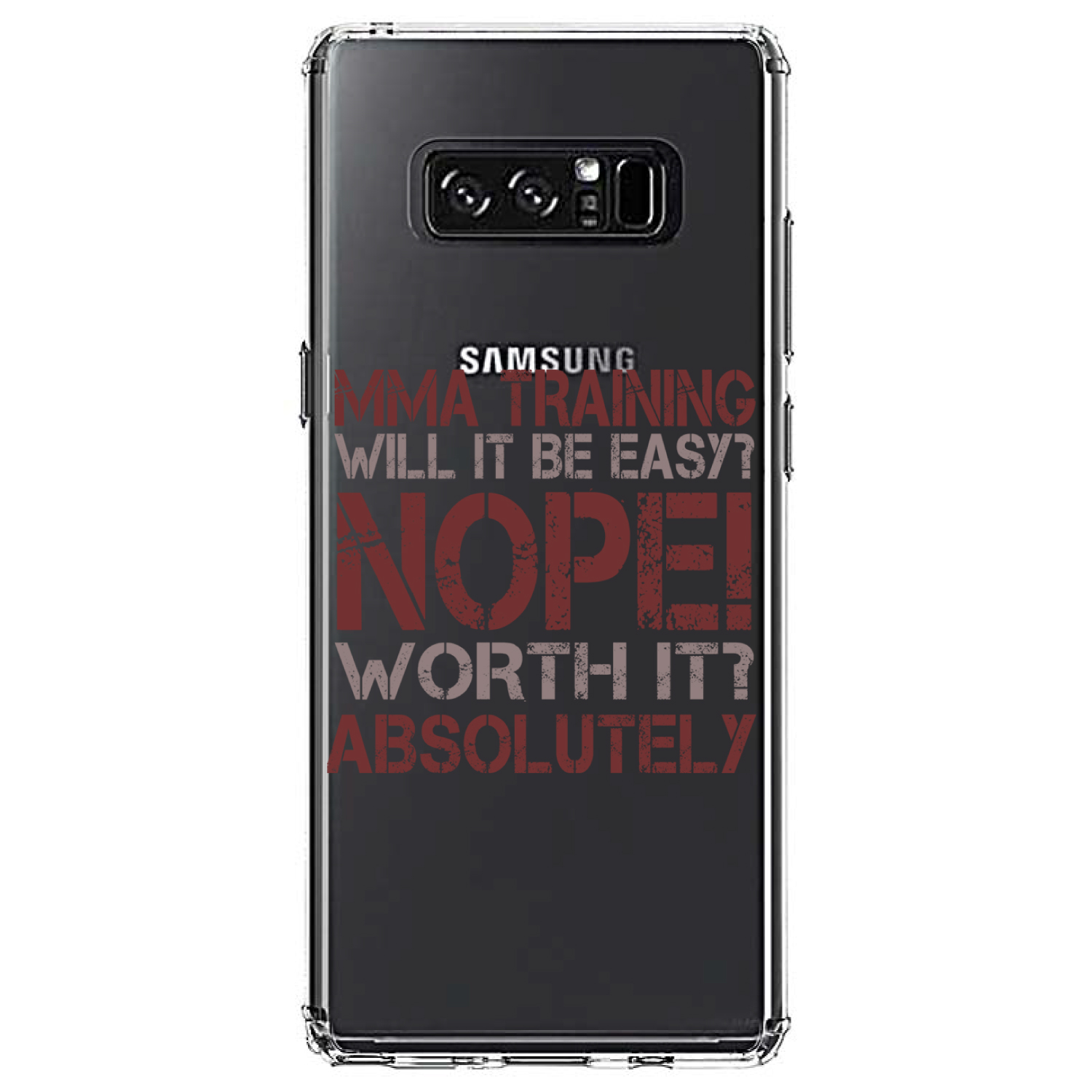 Clear Case for Galaxy Note MMA Training Easy? Nope! Worth It! - Picture 7 of 7
