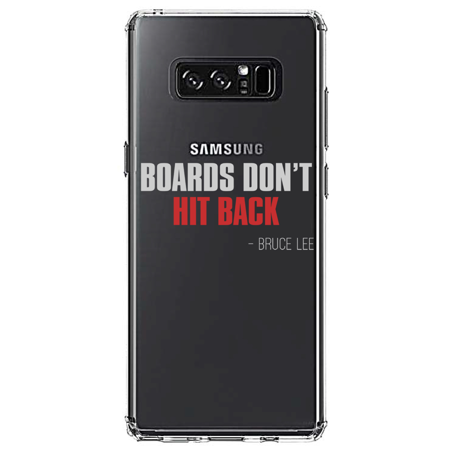 Clear Case for Galaxy Note Boards Don't Hit Back - Picture 7 of 7
