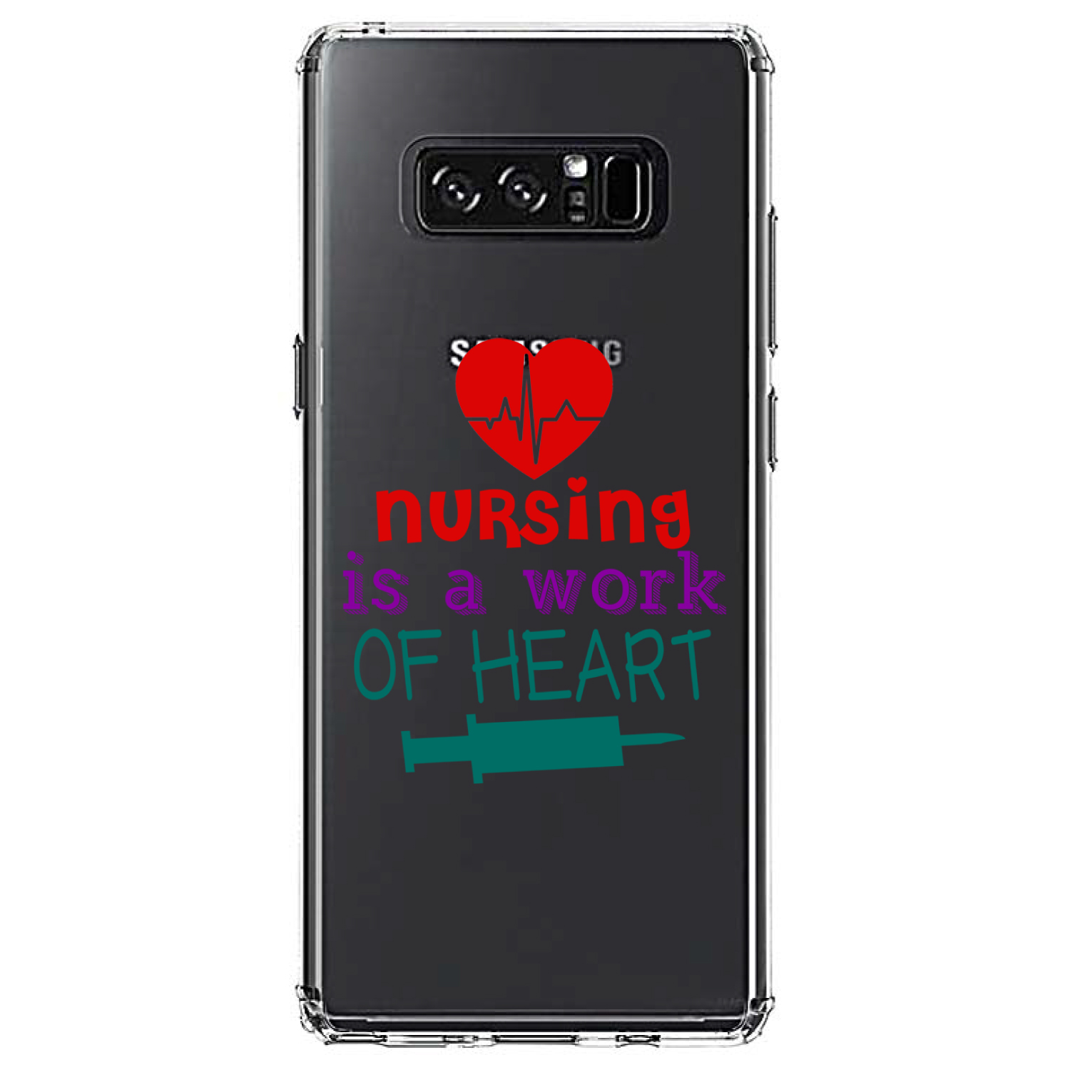 Clear Case for Galaxy Note Nursing is a Work of Heart - Picture 7 of 7
