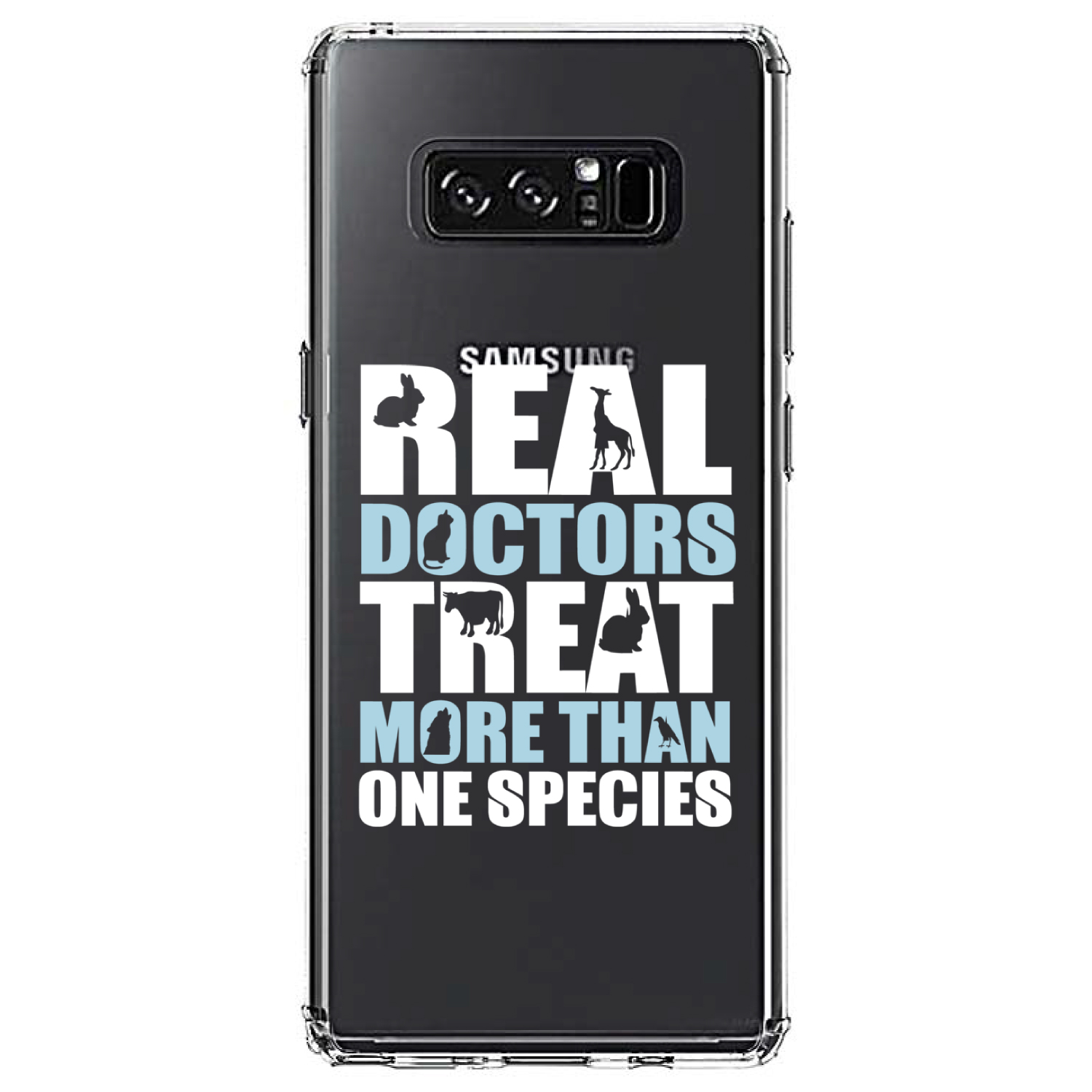 Clear Case for Galaxy Note Real Doctors Treat More Than One Species - Bild 7 von 7