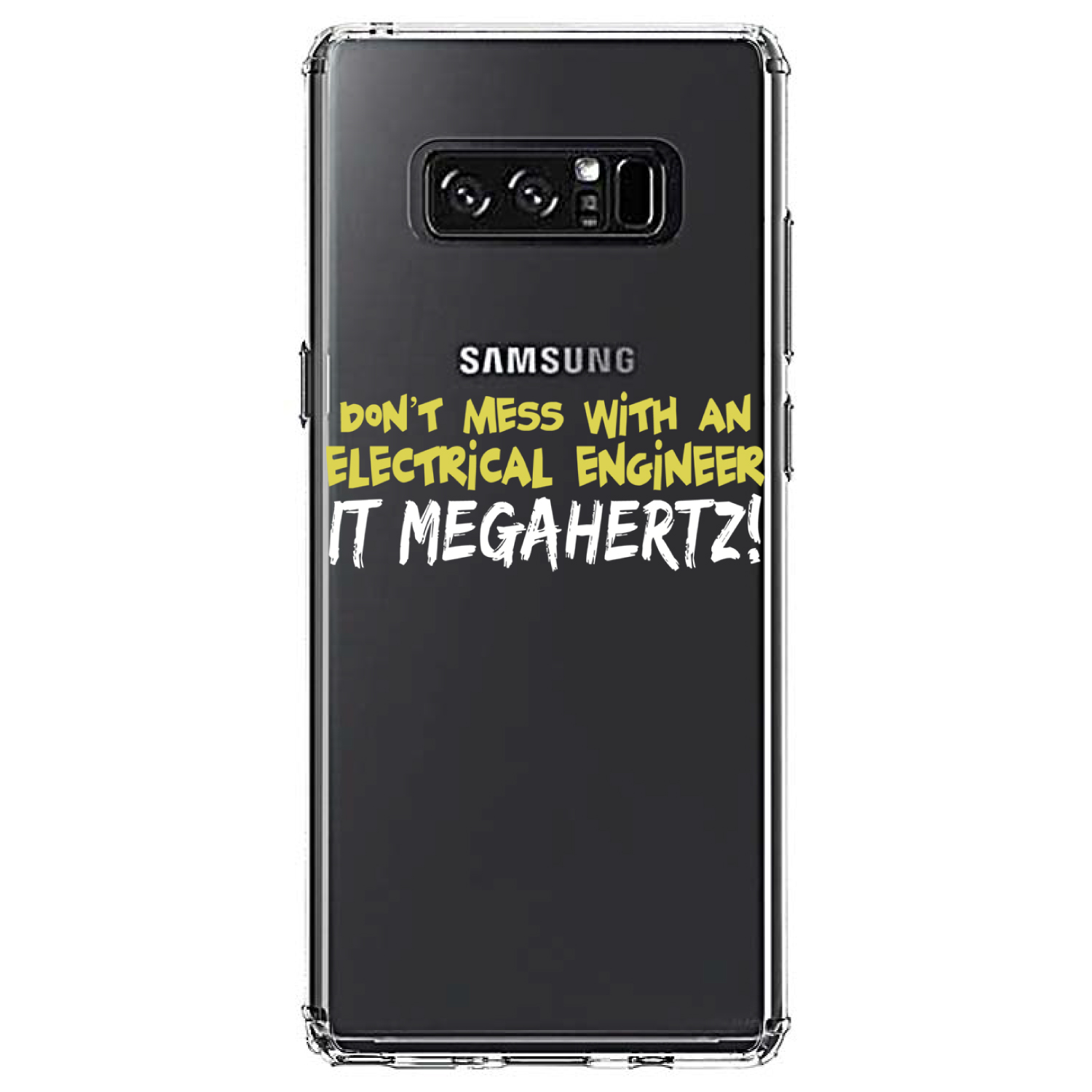 Clear Case for Galaxy Note Dont Mess Electrical Engineer Megahertz - Picture 7 of 7