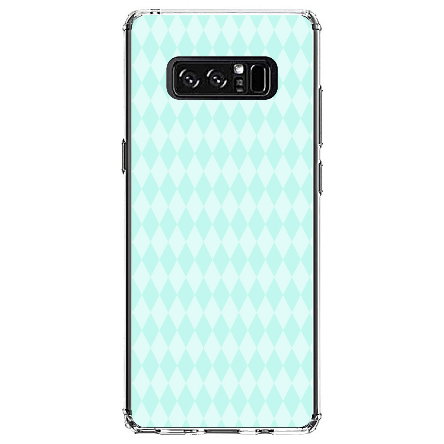 Clear Case for Galaxy Note Teal Diamond Pattern - Picture 7 of 7