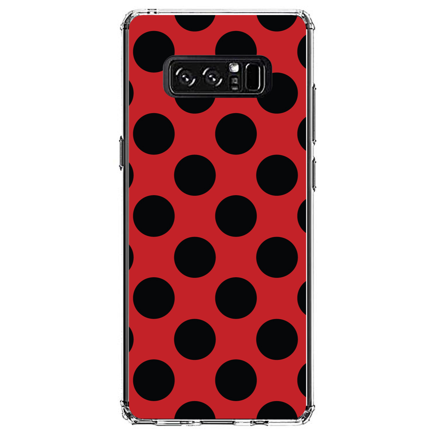 Clear Case for Galaxy Note Black & Red Polka Dots - Bild 7 von 7
