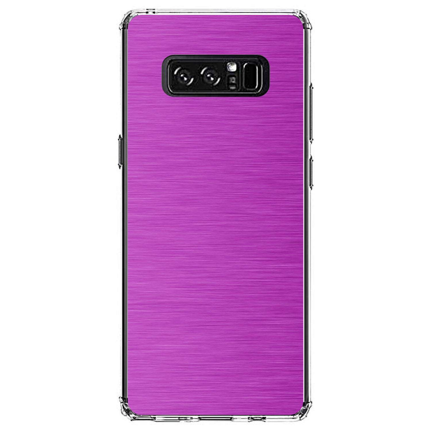 Clear Case for Galaxy Note Hot Pink Stainless Steel Print - Picture 7 of 7