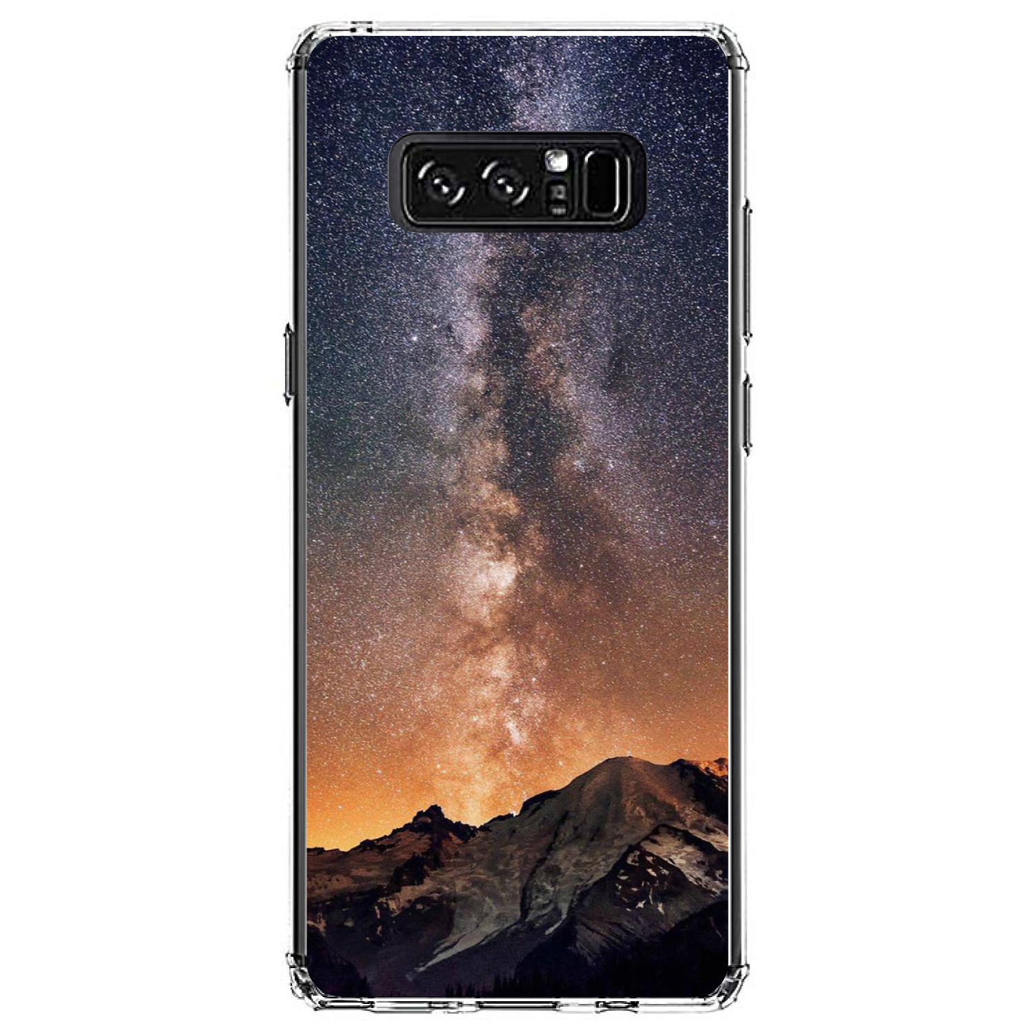 Clear Case for Galaxy Note Milky Way Over Mountains - Imagen 7 de 7