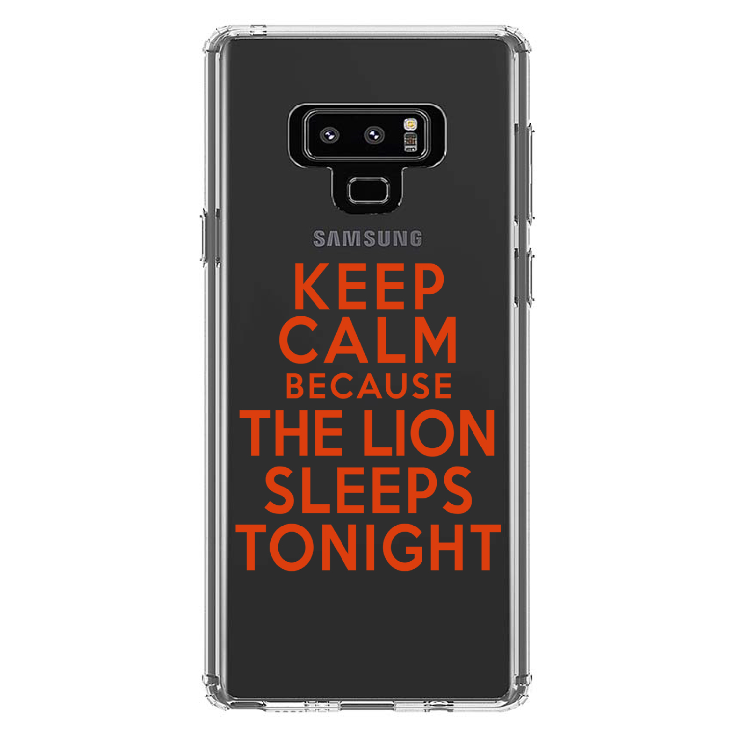 Clear Case for Galaxy Note Keep Calm The Lion Sleeps Tonight - Picture 6 of 7