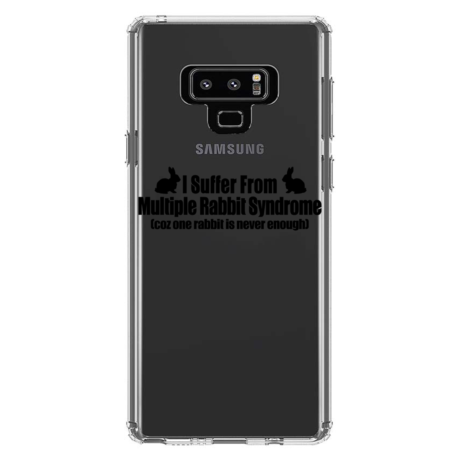 Clear Case for Galaxy Note I Suffer From Multiple Rabbit Syndrome - Picture 6 of 7