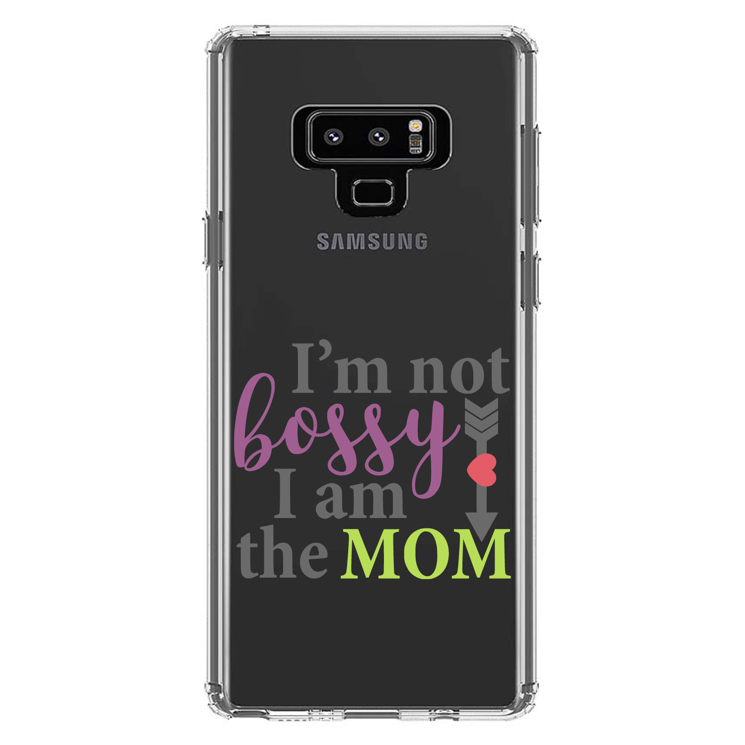 Clear Case for Galaxy Note I'm Not Bossy I Am The Mom - Picture 6 of 7