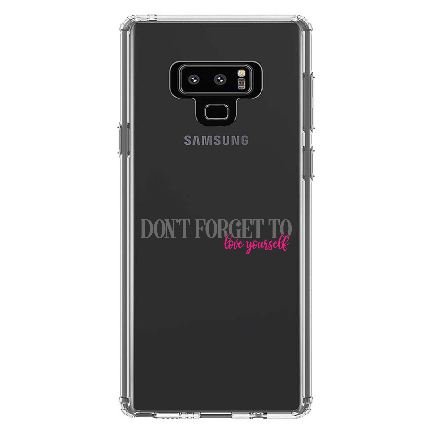 Clear Case for Galaxy Note Don't Forget to Love Yourself - Picture 6 of 7