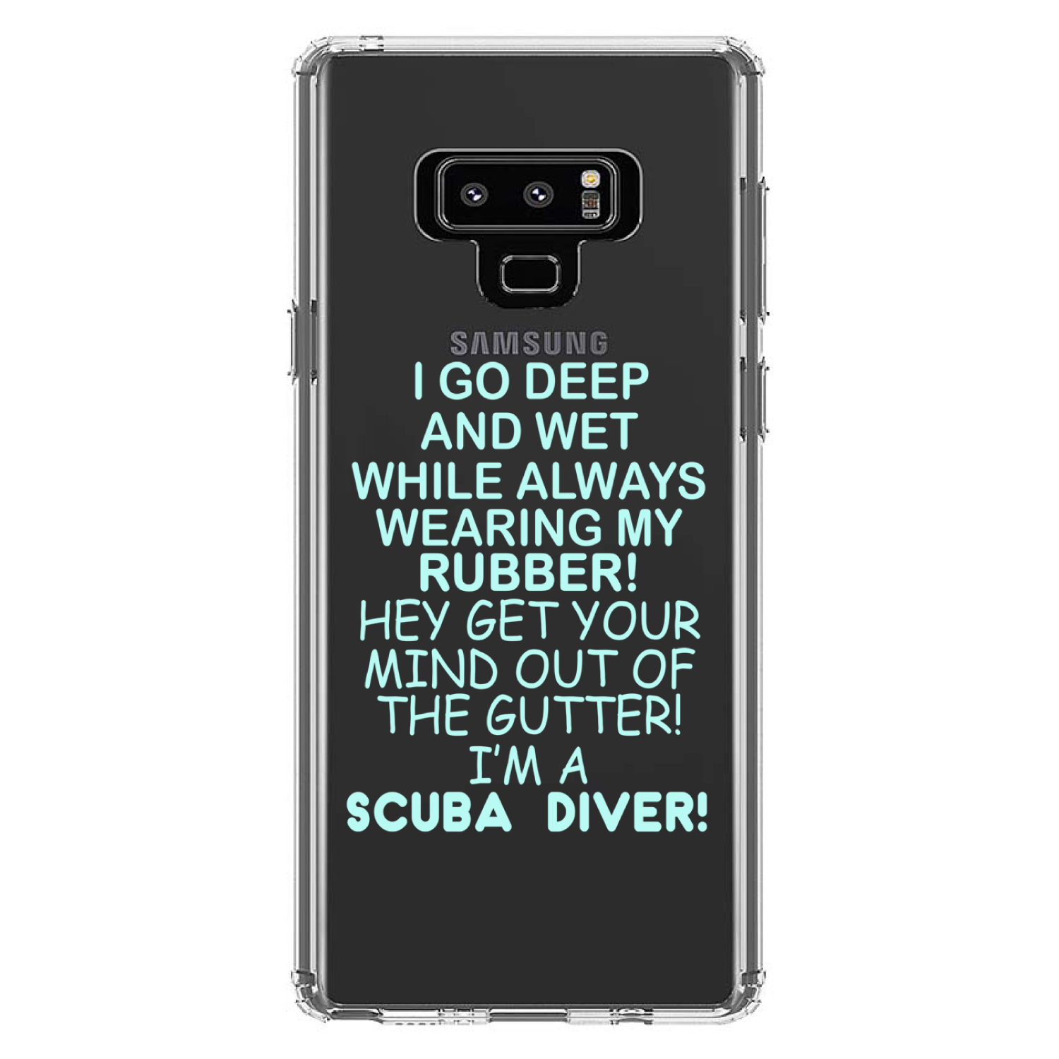 Funda Transparente para Galaxy Note I Go Deep & Wet Usando Goma Buceo - Imagen 6 de 7