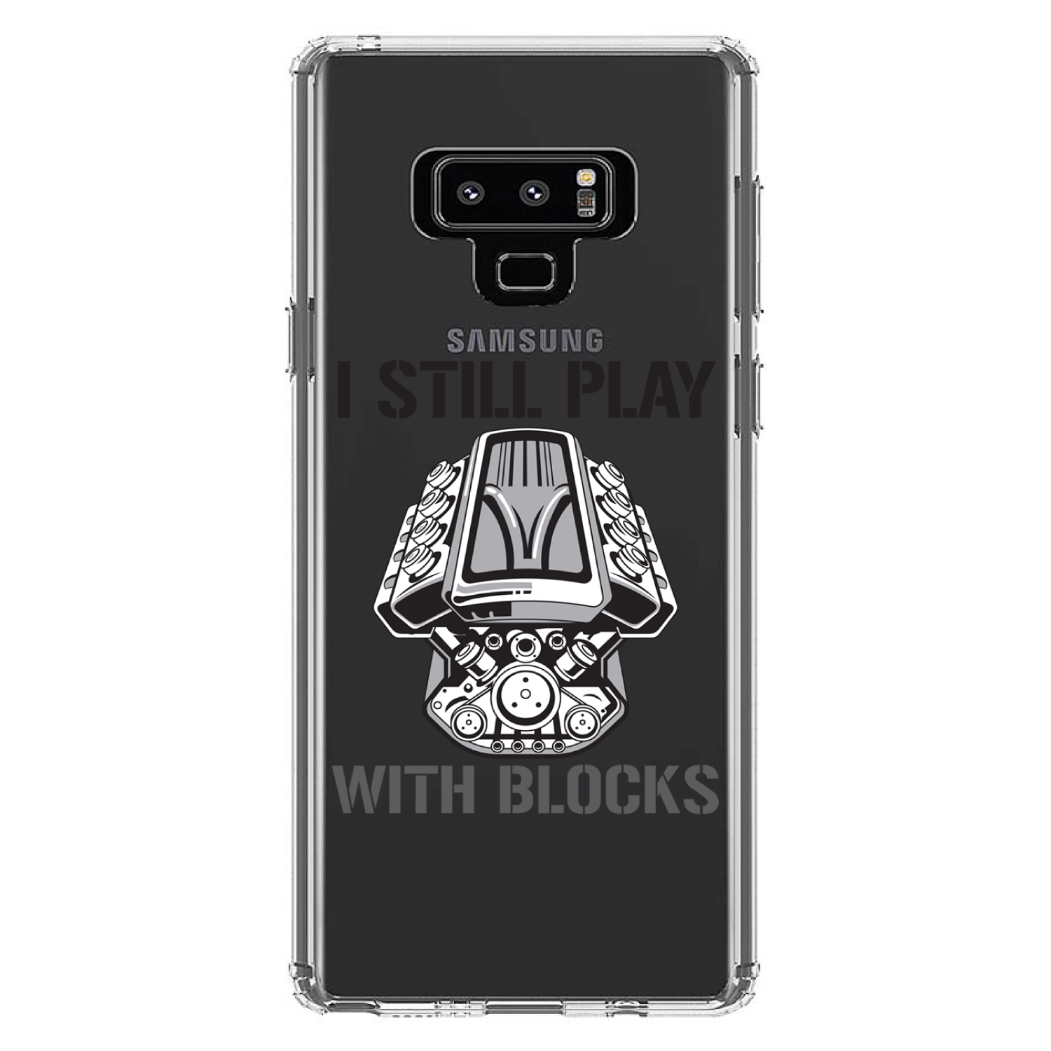 Clear Case for Galaxy Note I Still Play with Blocks Cars - Picture 6 of 7