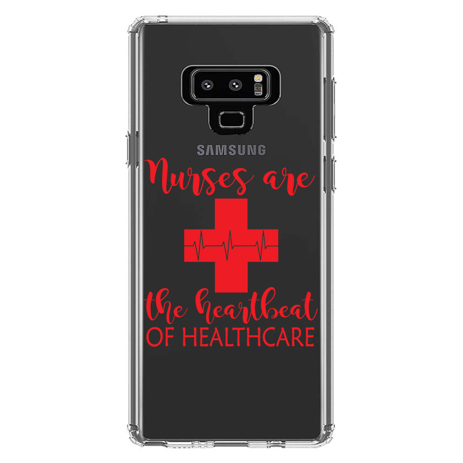 Clear Case for Galaxy Note Nurses Are The Heartbeat of Healthcare - Picture 6 of 7