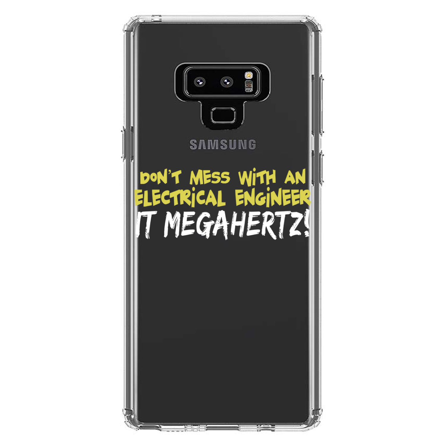 Clear Case for Galaxy Note Dont Mess Electrical Engineer Megahertz - Picture 6 of 7