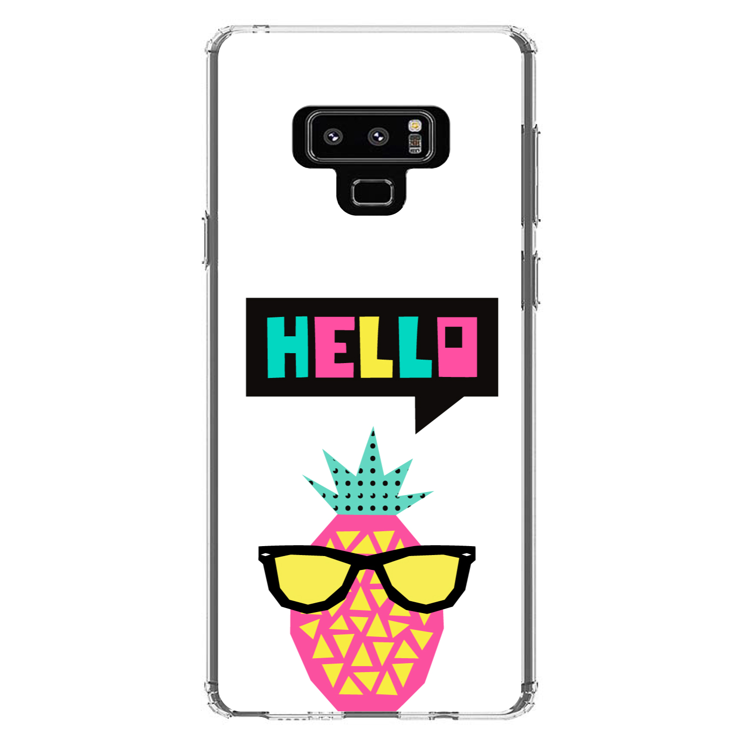 Clear Case for Galaxy Note Hello Cartoon Pineapple - Imagen 6 de 7