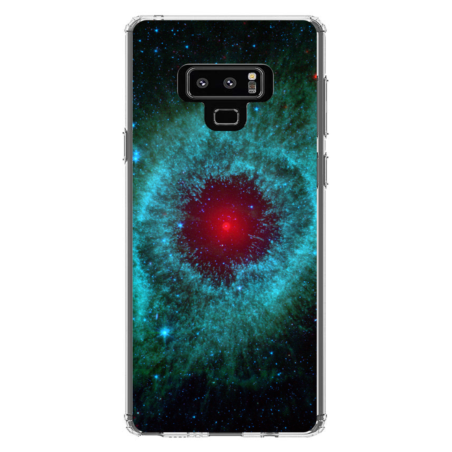 Clear Case for Galaxy Note Blue Teal Black Helix Nebula - Picture 6 of 7