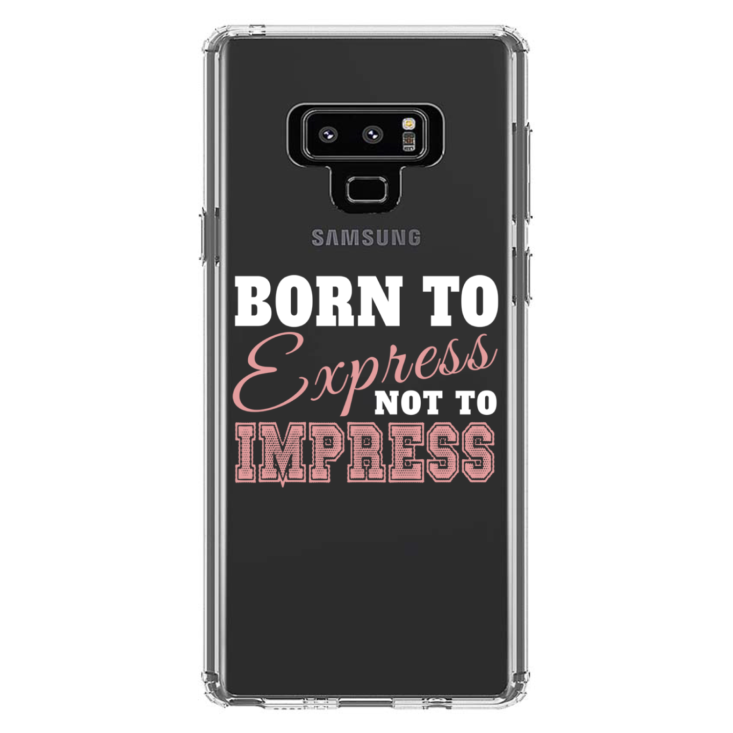 Clear Case for Galaxy Note Born to Express Not to Impress - Picture 6 of 7