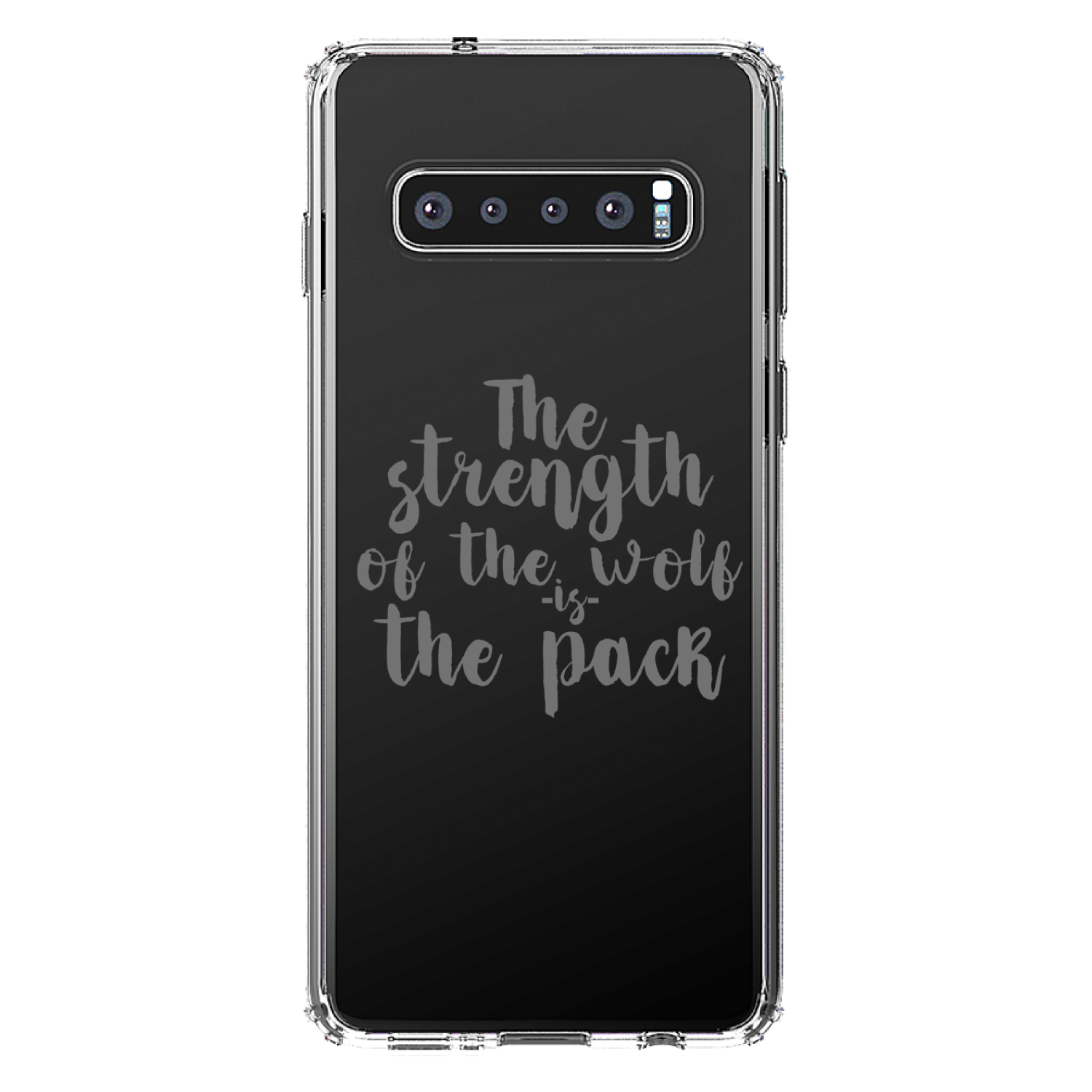 Clear Case for Galaxy S (Pick Model) Strength of the Wofl is the Pack - Picture 8 of 12