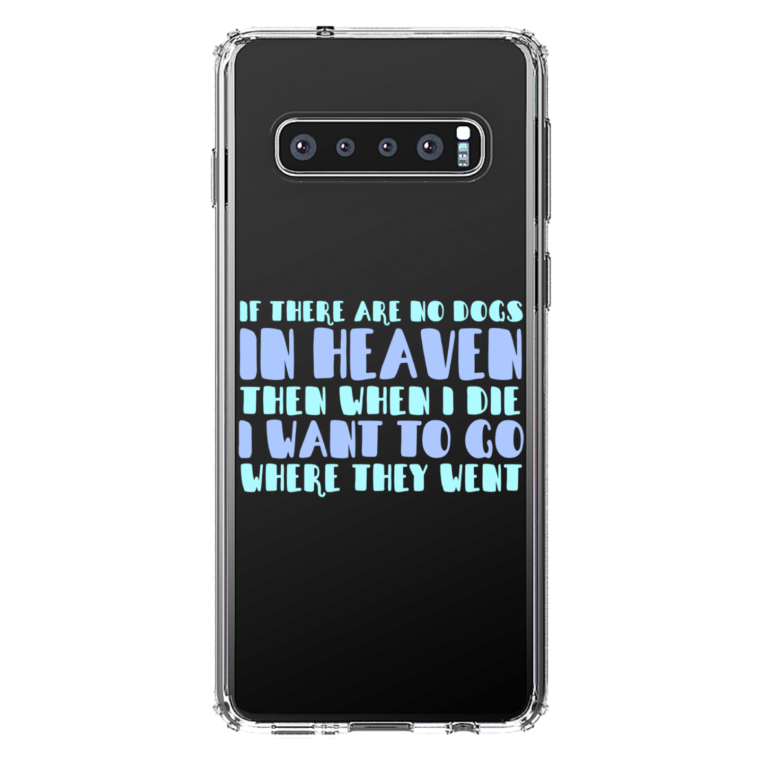 Clear Case for Galaxy S (Pick Model) No Dogs In Heaven I Want to Go With Them - Picture 8 of 12