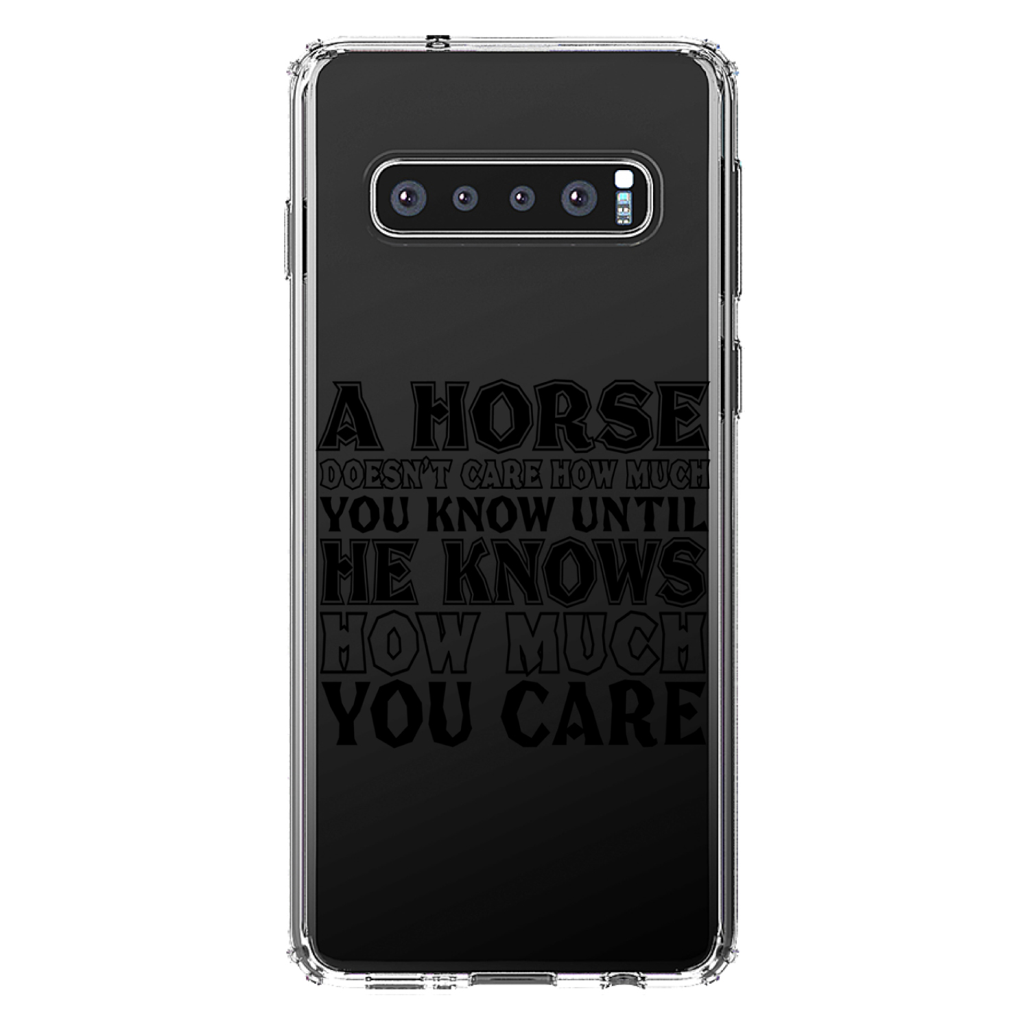 Funda Transparente para Galaxy S (Elige Modelo) Al Caballo No Le importa Cuánto Sabes - Imagen 8 de 12
