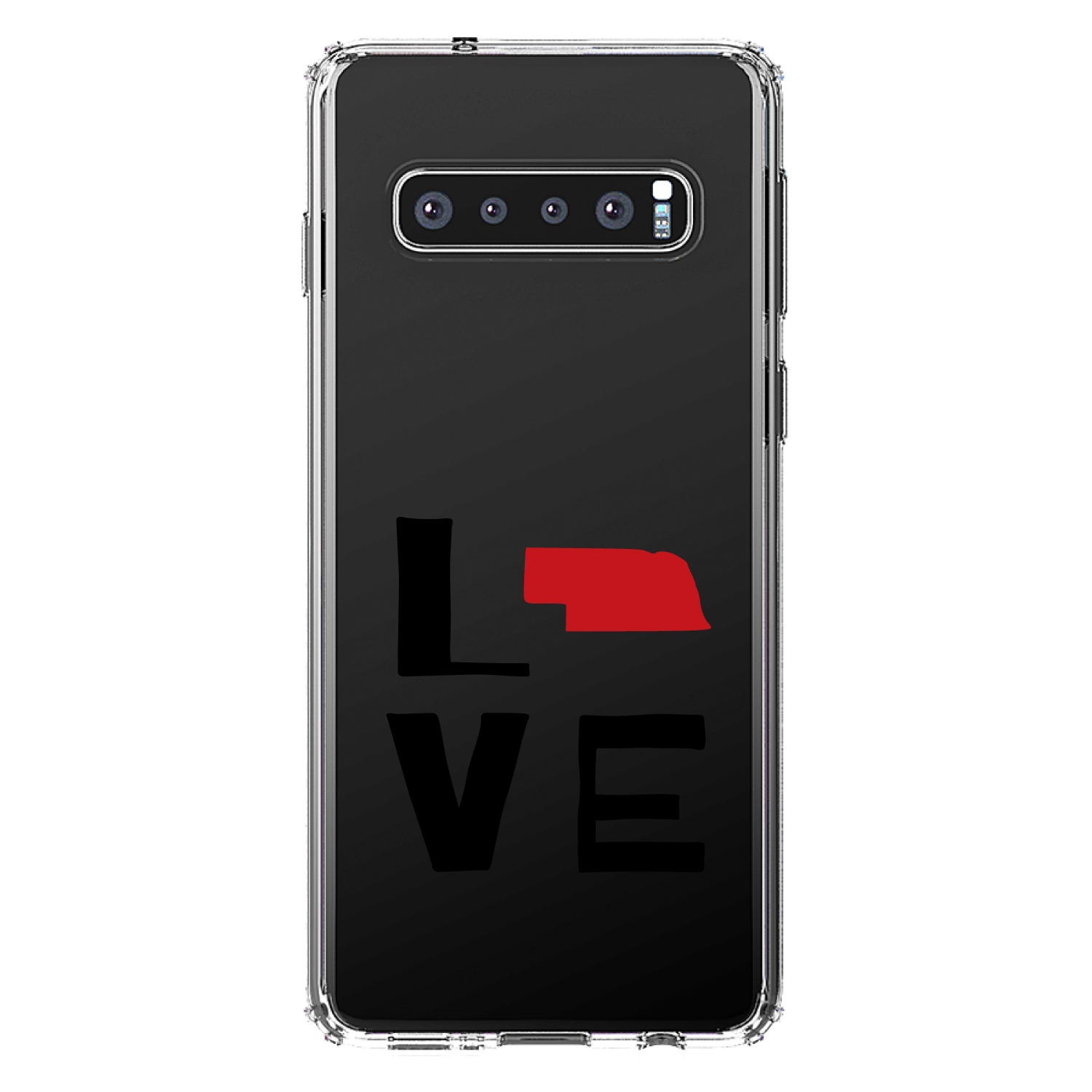 Funda transparente para Galaxy S (elige modelo) Nebraska Love negra y roja - Imagen 8 de 12