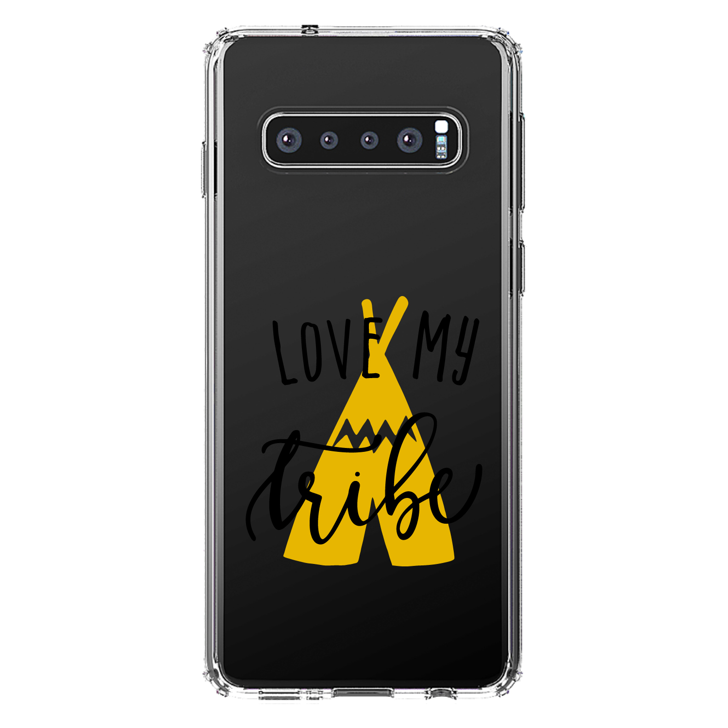 Funda Transparente para Galaxy S (Elige Modelo) Love My Tribe Tipi Amarillo - Imagen 8 de 12