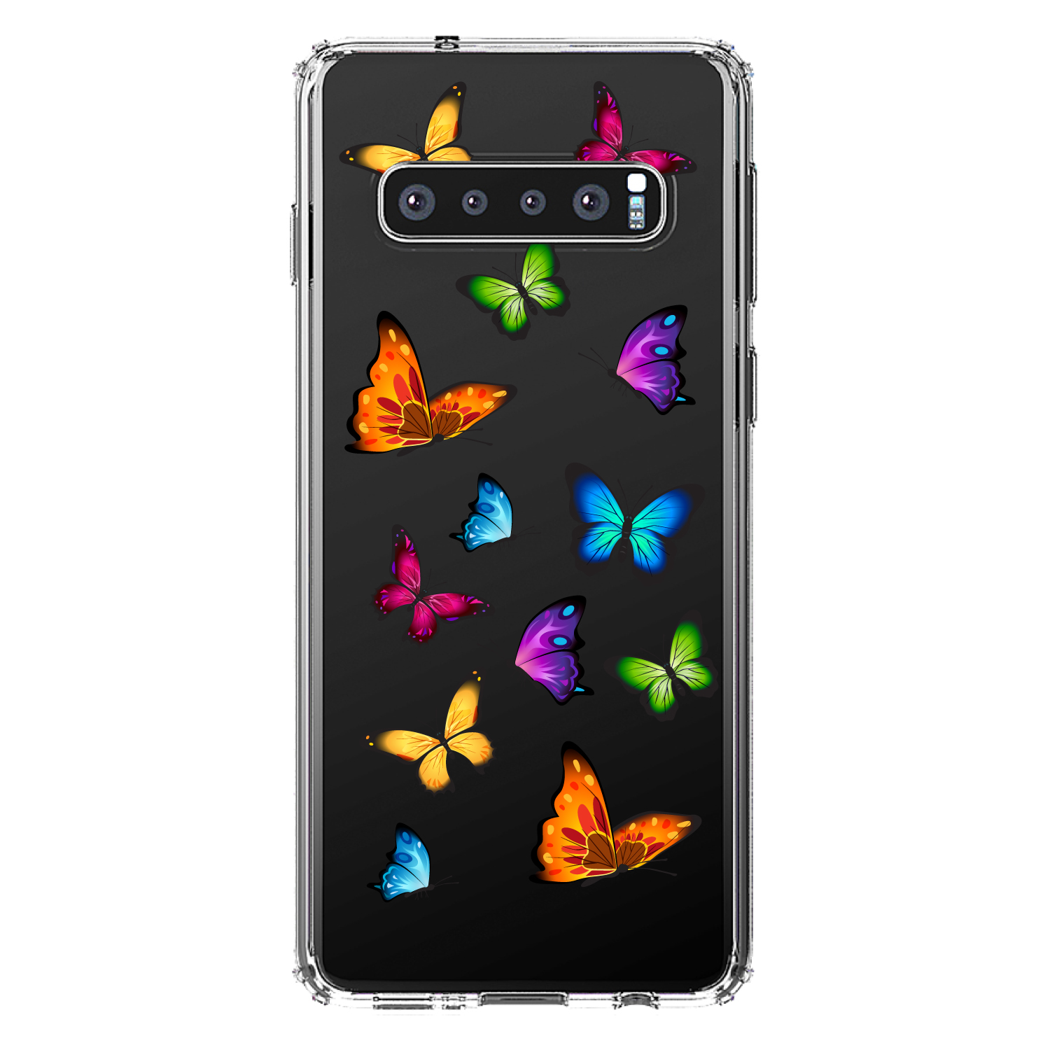 Clear Case for Galaxy S (Pick Model) Rainbow Butterflies Butterfly - Picture 8 of 12