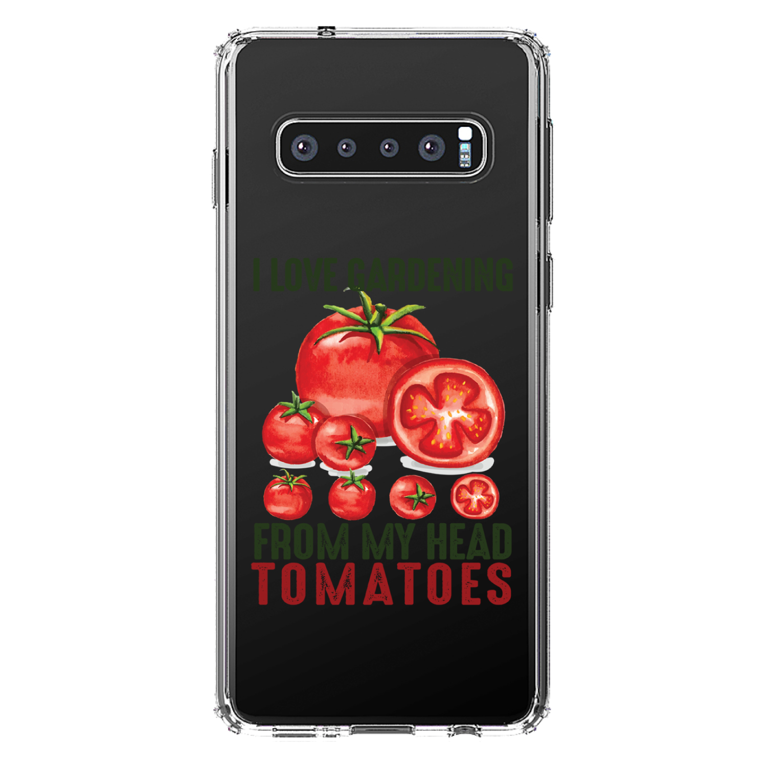 Funda Transparente para Galaxy S (Elige Modelo) I Love Gardening from My Head Tomatoes - Imagen 8 de 12