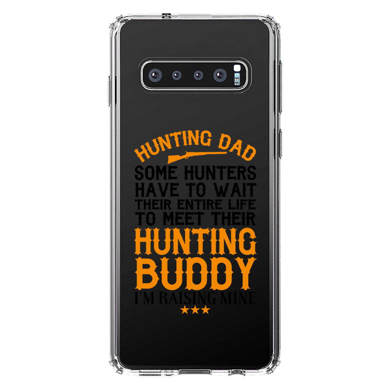 Estuche transparente para Galaxy S (elige modelo) Hunting Dad Raising My Hunting Buddy - Imagen 8 de 12