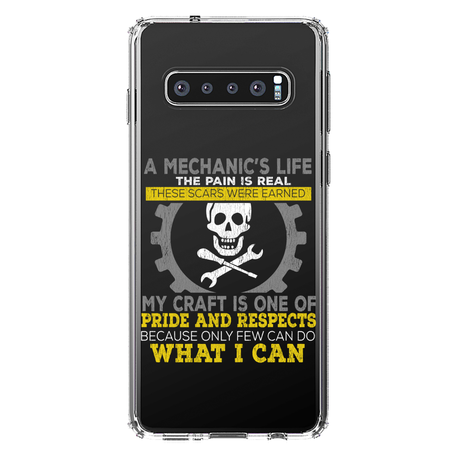Clear Case for Galaxy S (Pick Model) Mechanic's Life Pain Is Real Pride Respect - Picture 8 of 12
