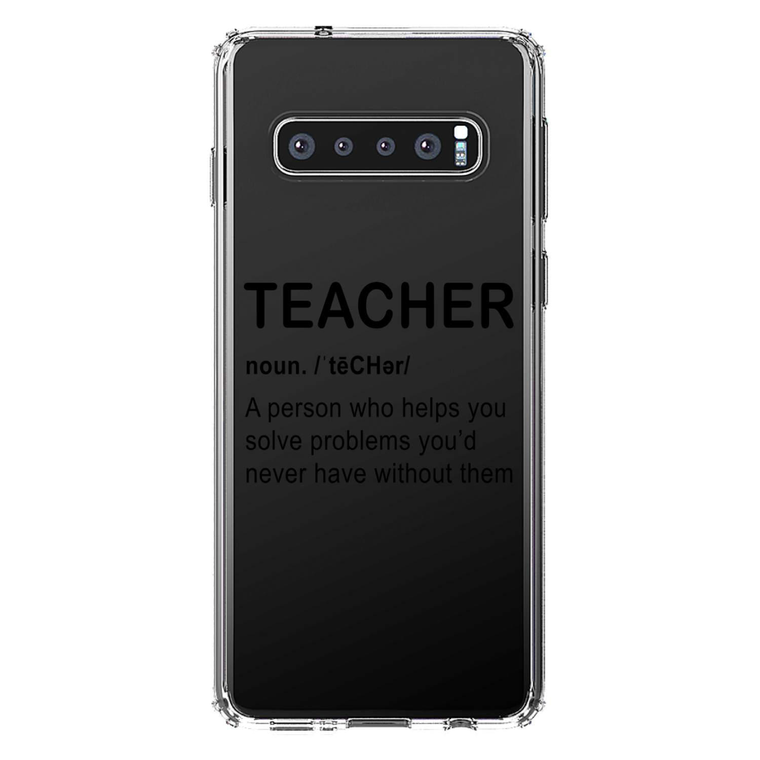 Clear Case für Galaxy S (Modell auswählen) Lehrer Definition löst Probleme - Bild 8 von 12