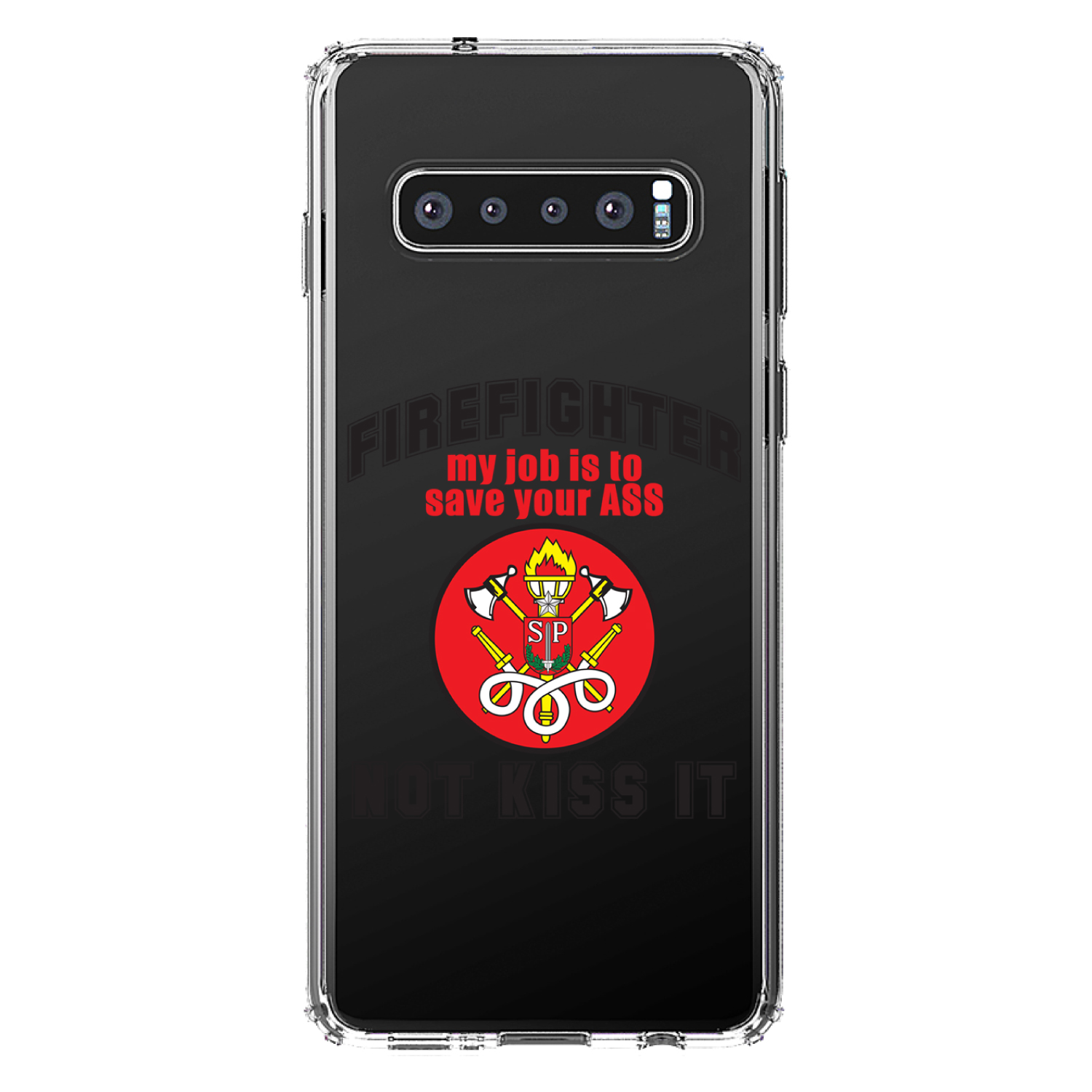Funda transparente para Galaxy S (elige modelo) bombero trabajo es salvarte - Imagen 8 de 12