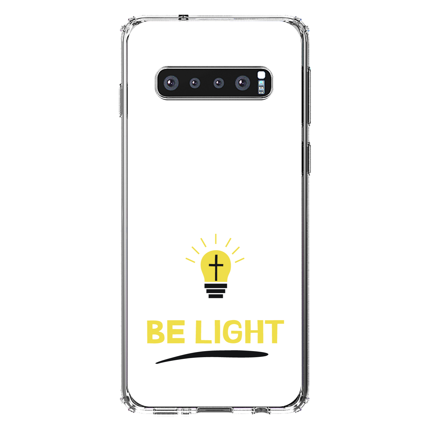 Clear Case for Galaxy S (Pick Model) BE LIGHT Cross in a Light Bulb - Picture 8 of 12