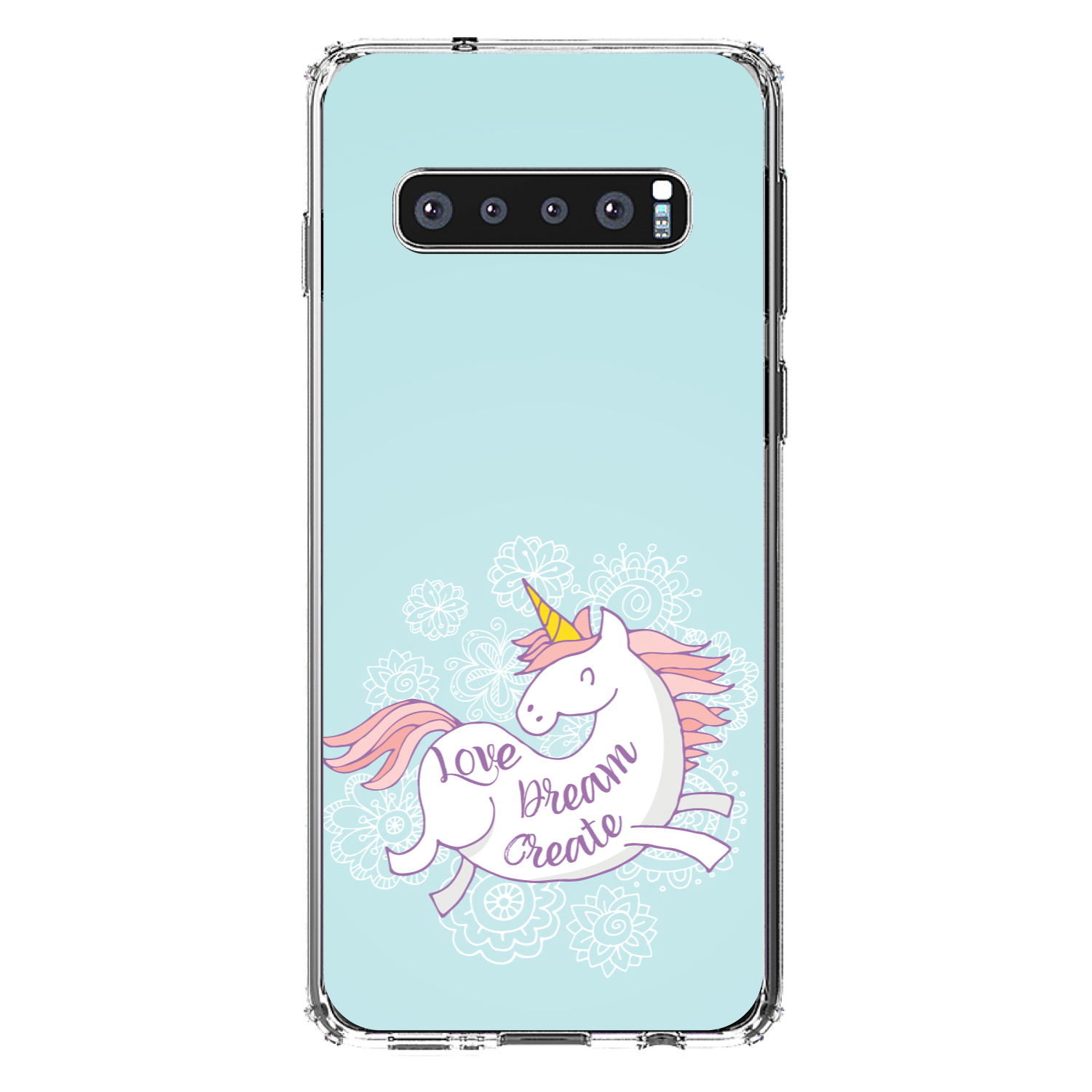 Clear Case for Galaxy S (Pick Model) Unicorn Love / Dream / Create - Picture 8 of 12