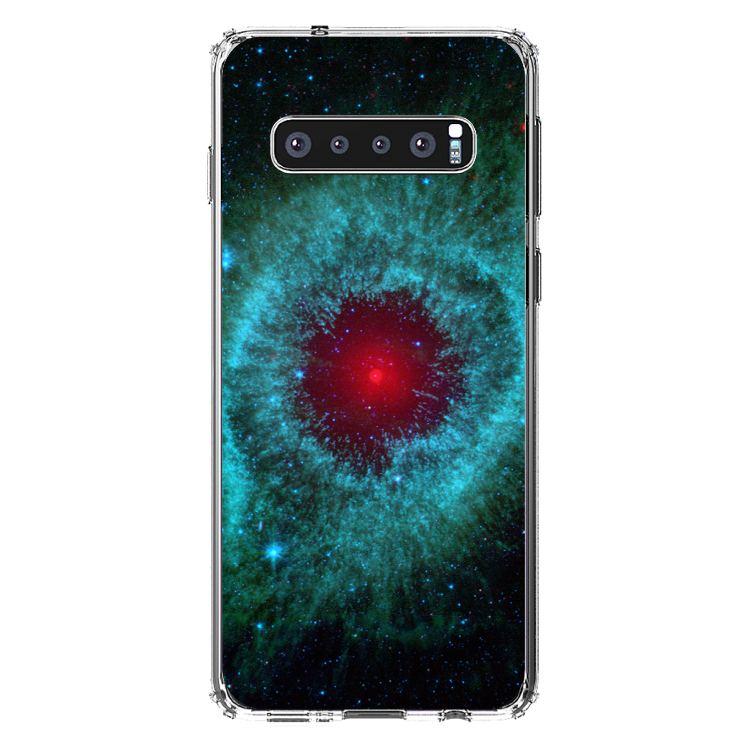 Funda Transparente para Galaxy S (Elige Modelo) Azul Teal Negro Helix Nebula - Imagen 8 de 12
