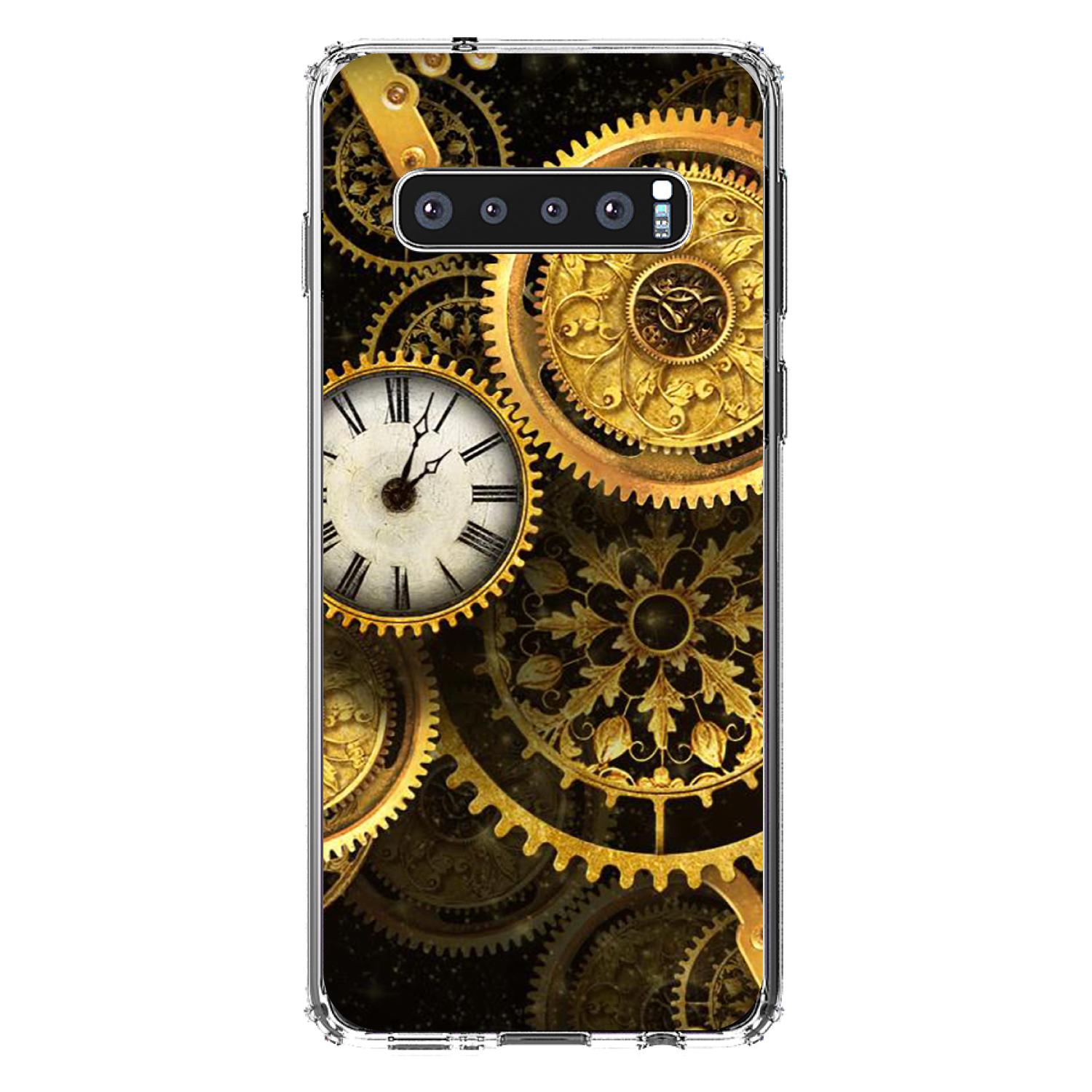 Clear Case for Galaxy S (Pick Model) Clocks Clockwork Gold - Picture 8 of 12