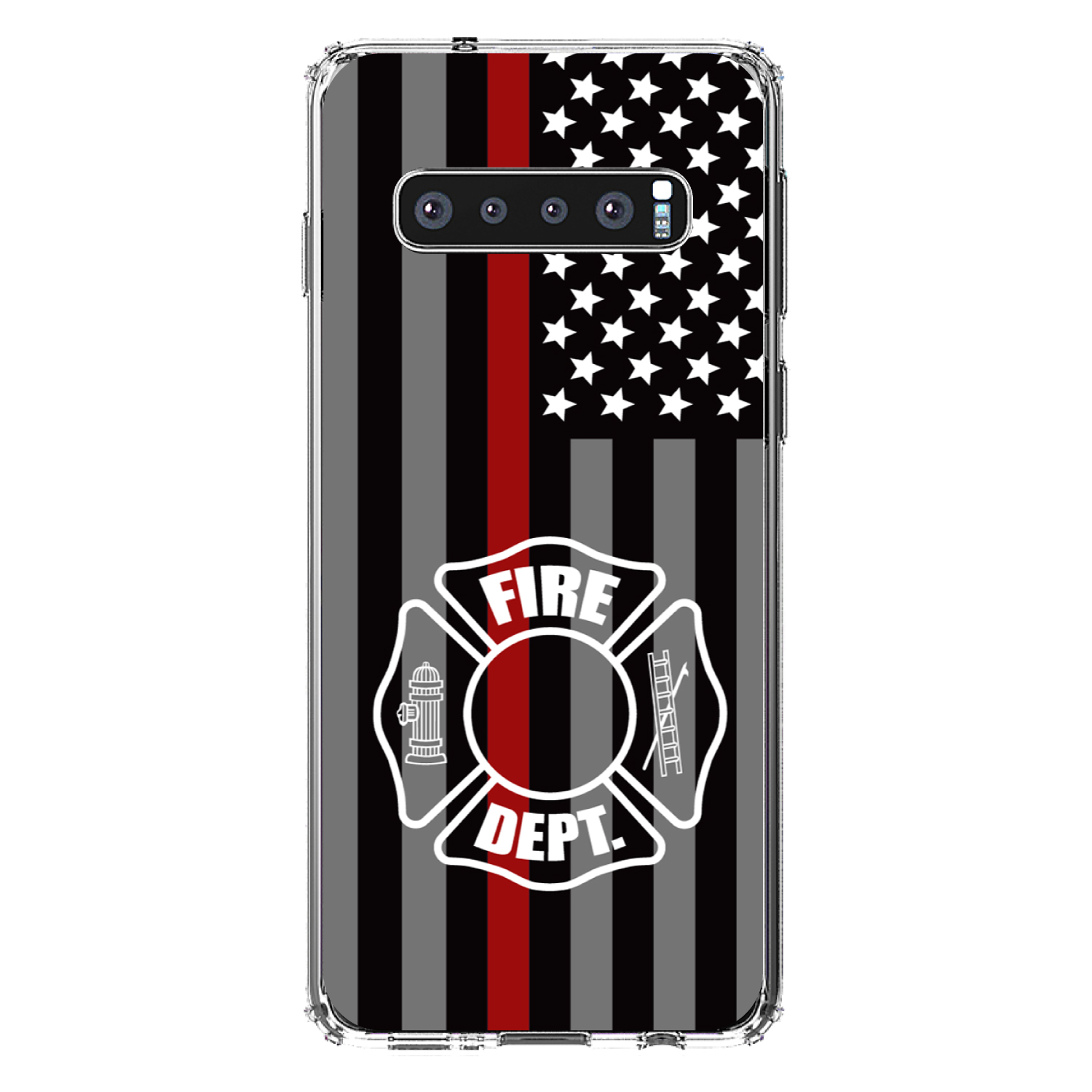 Clear Case for Galaxy S (Pick Model) FD Thin Red Line - Picture 8 of 12
