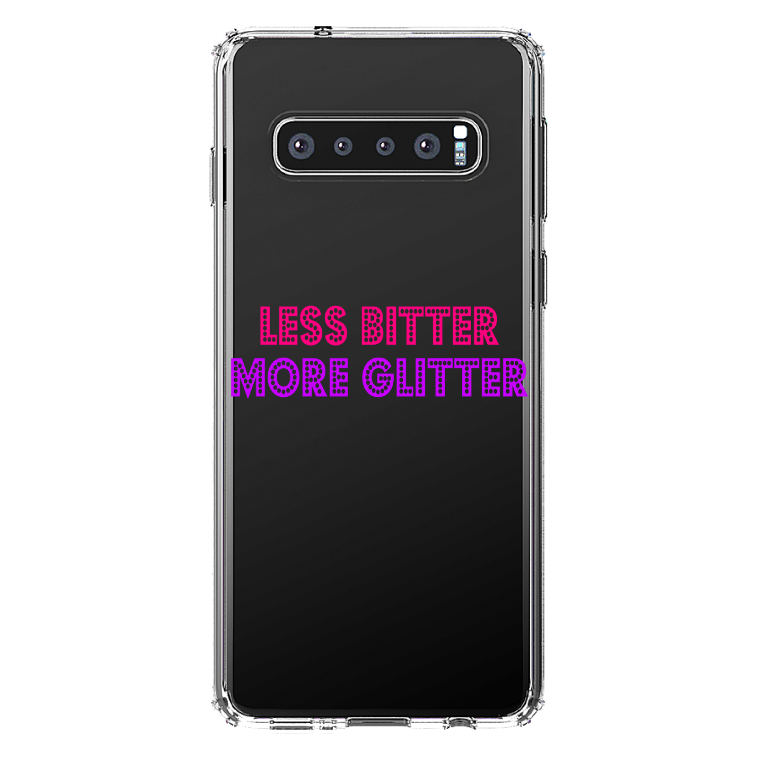Clear Case for Galaxy S (Pick Model) Less Bitter More Glitter - Picture 8 of 12