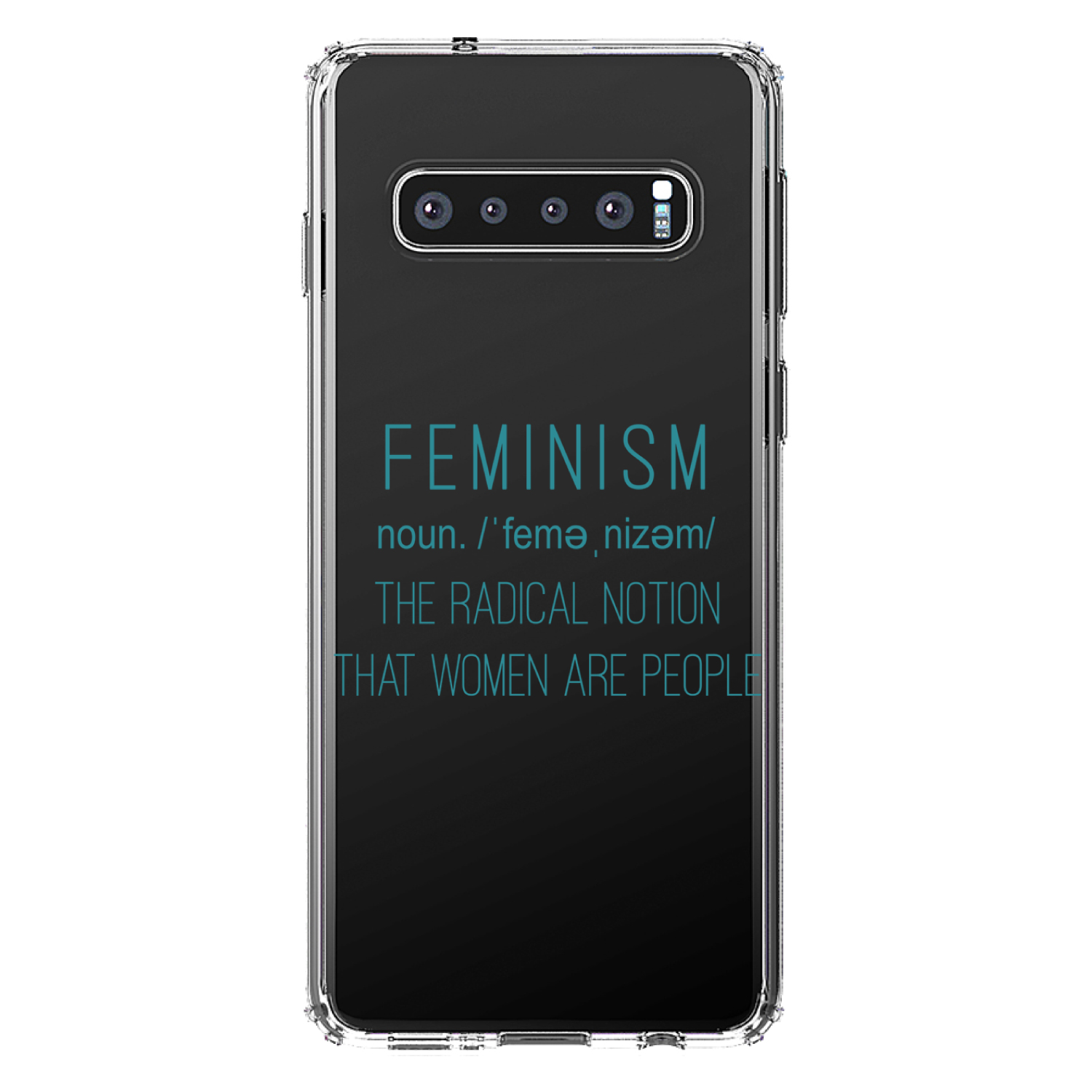 Clear Case for Galaxy S (Pick Model) Feminism Definition Women Are People - Picture 8 of 12