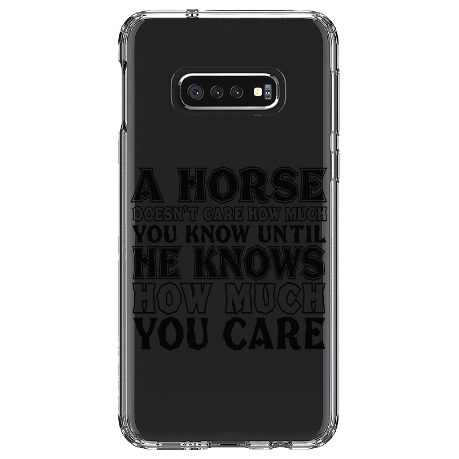 Funda Transparente para Galaxy S (Elige Modelo) Al Caballo No Le importa Cuánto Sabes - Imagen 10 de 12