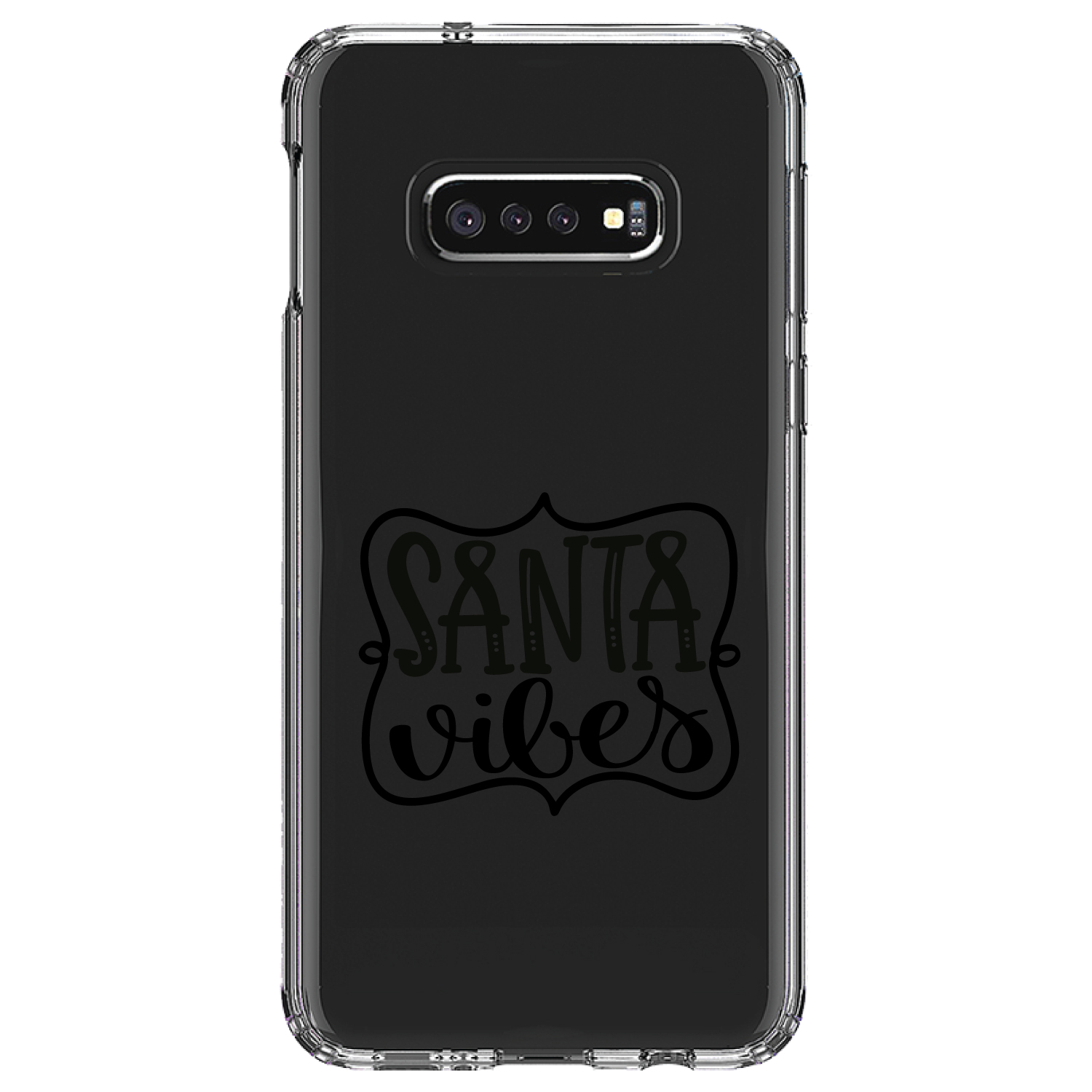 Clear Case for Galaxy S (Pick Model) Santa Vibes Christmas - Picture 10 of 12