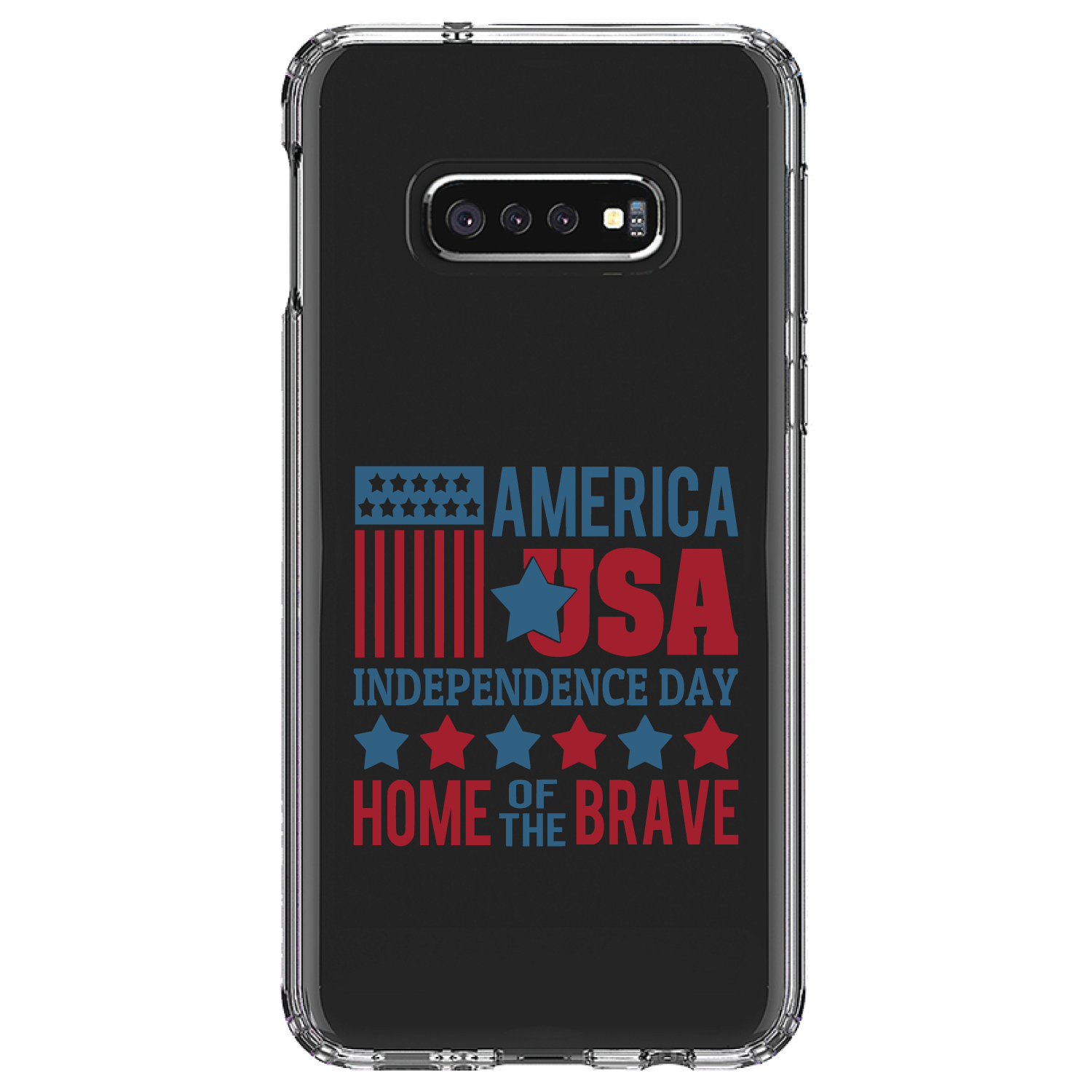 Clear Case for Galaxy S (Pick Model) America USA Home of the Brave - Picture 10 of 12
