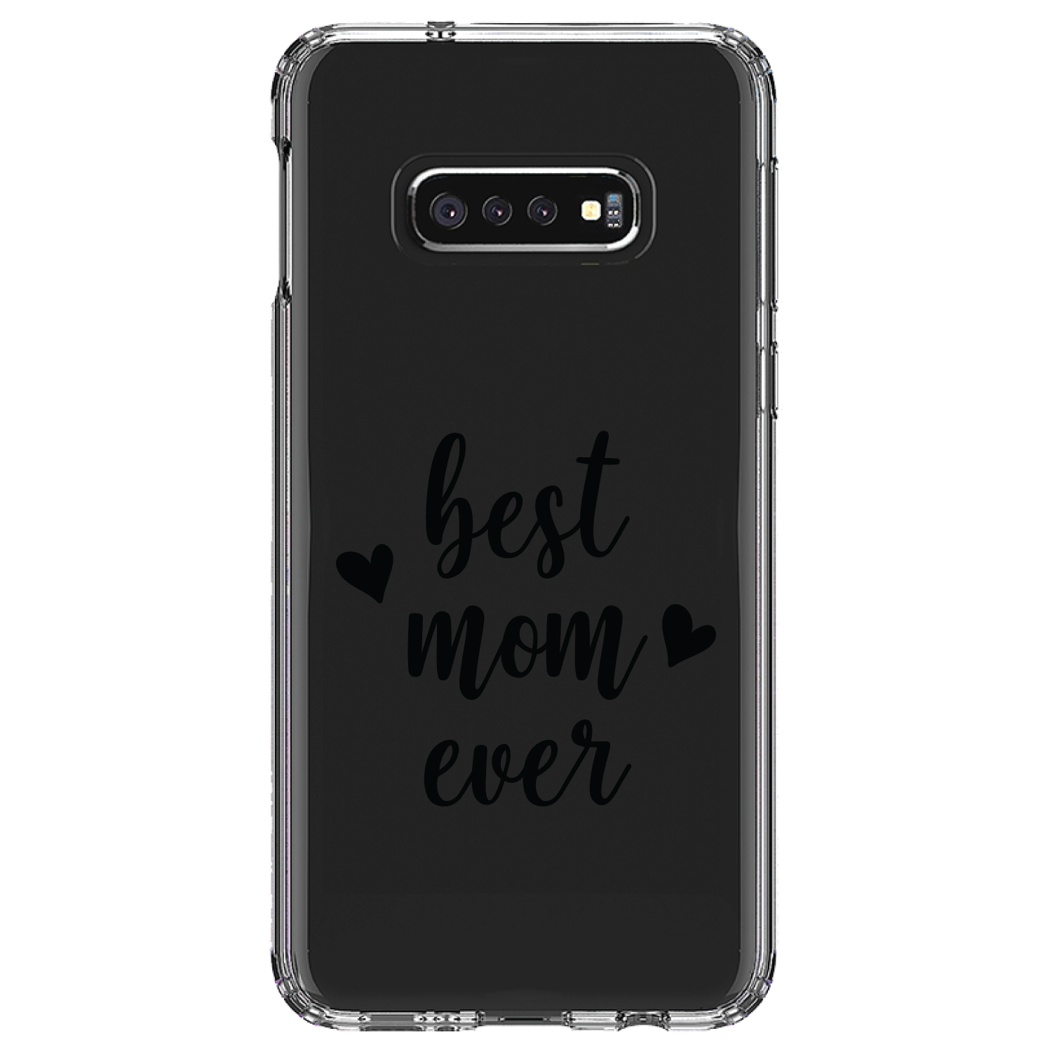 Clear Case for Galaxy S (Pick Model) best mom ever lowercase hearts - Picture 10 of 12