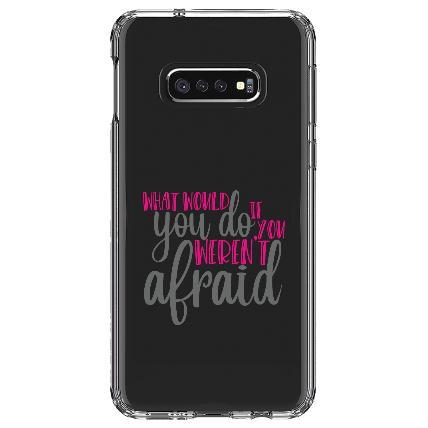 Clear Case for Galaxy S (Pick Model) What Would You Do If You Weren't Afraid - Picture 10 of 12