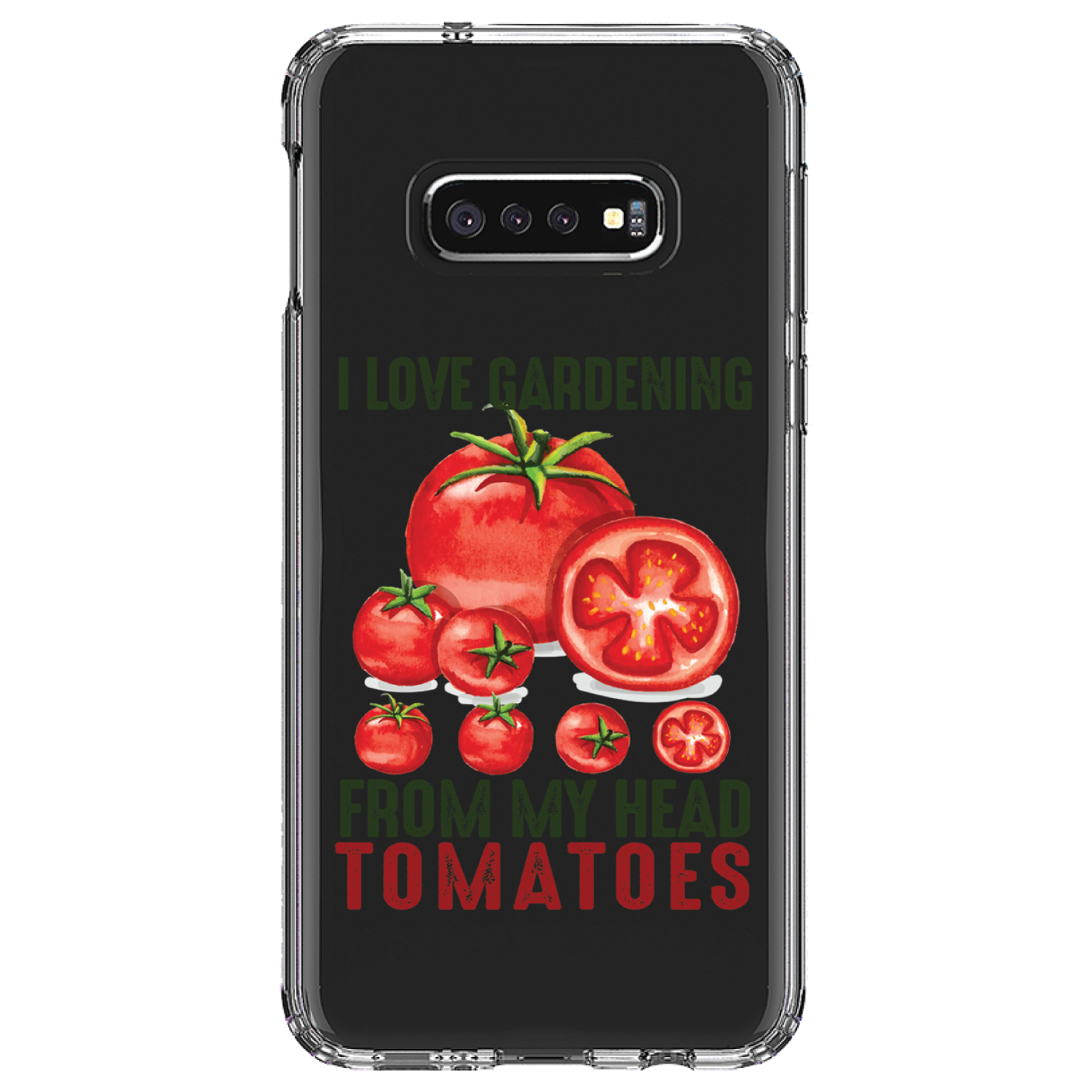 Funda Transparente para Galaxy S (Elige Modelo) I Love Gardening from My Head Tomatoes - Imagen 10 de 12